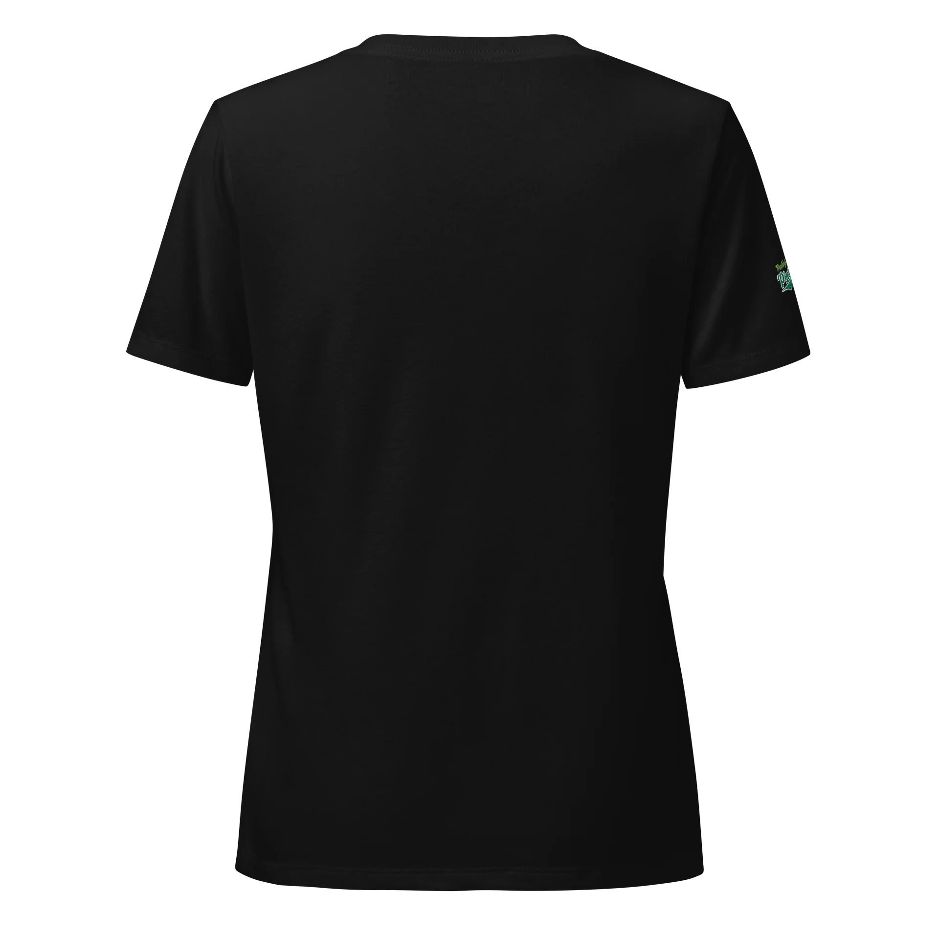 Paddy’s Pinstripes Green Bottle Logo V-Neck Tee product image (4)