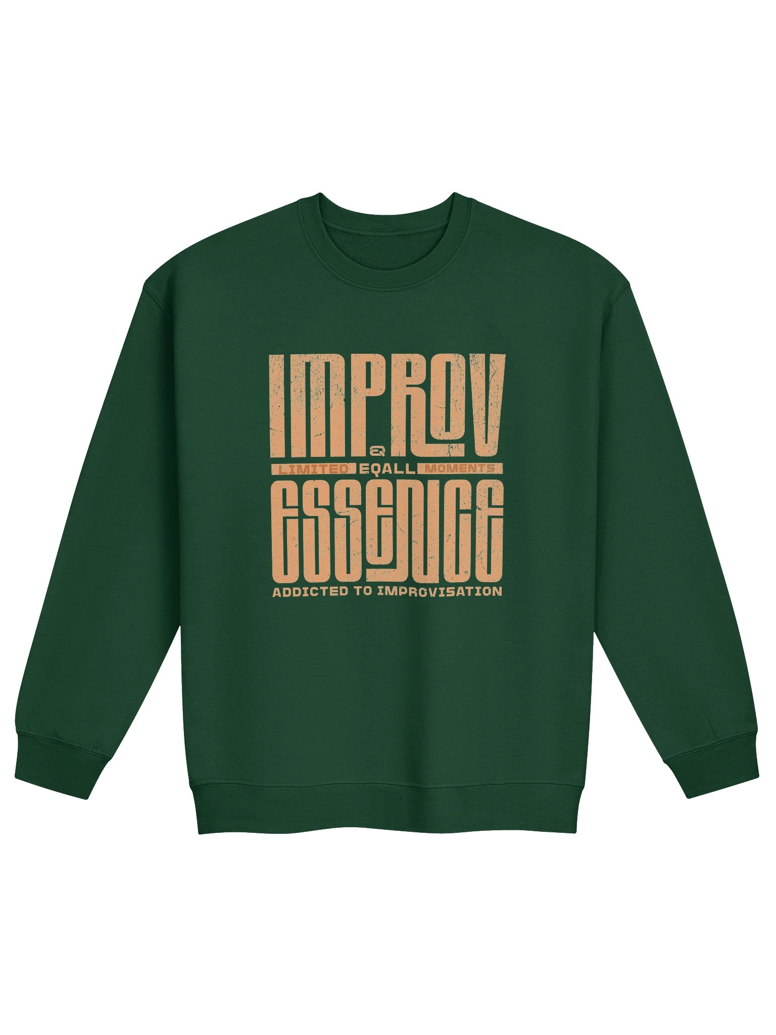 Limited IMPROV Moments Crewneck Gildan Sweatshirt_R3CVR.i mode by EQALL® Essentials_Orange product image (1)