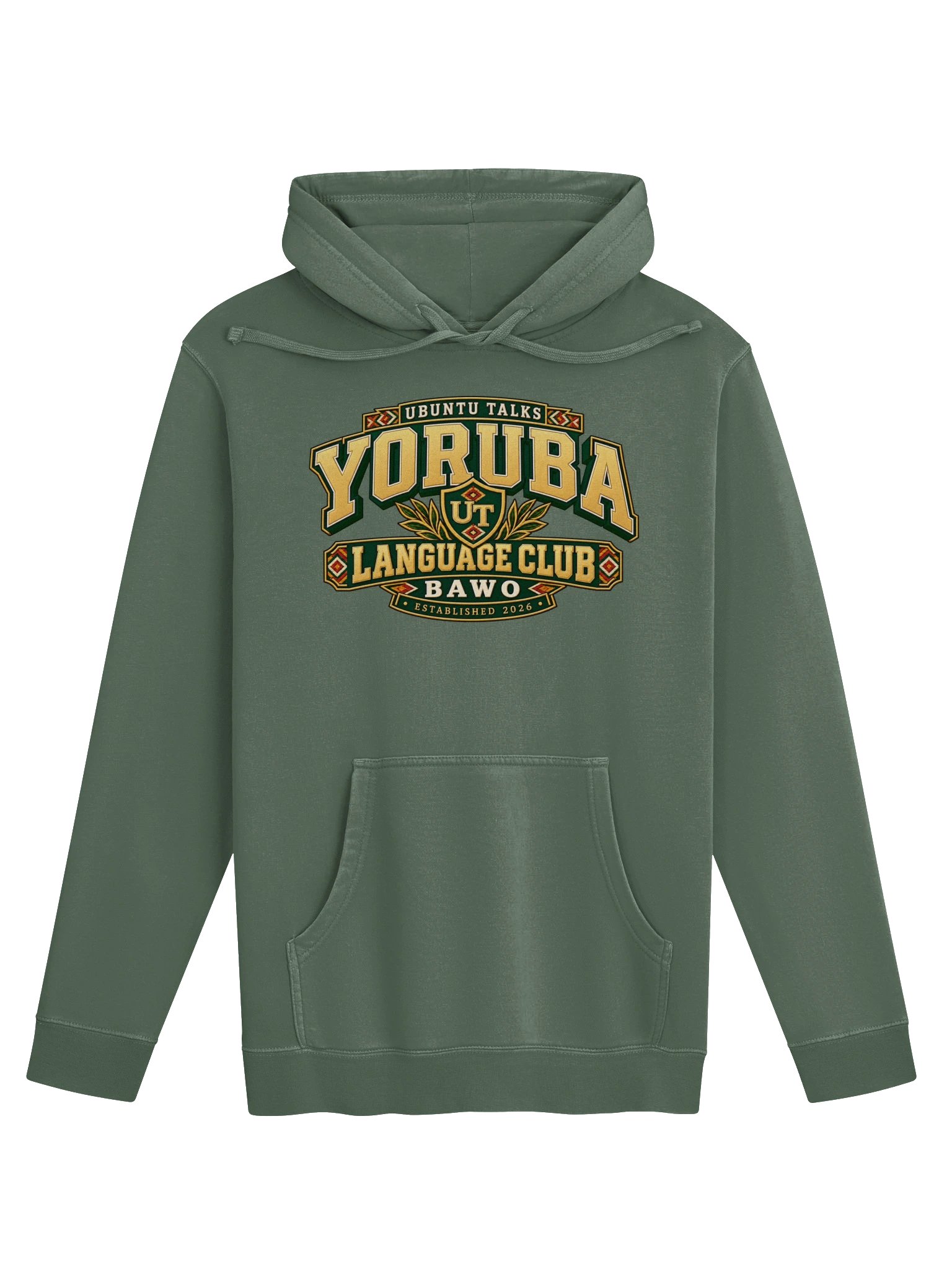 Ubuntu Talks Language Club — BAWO | Yoruba Washed Hoodie product image (1)