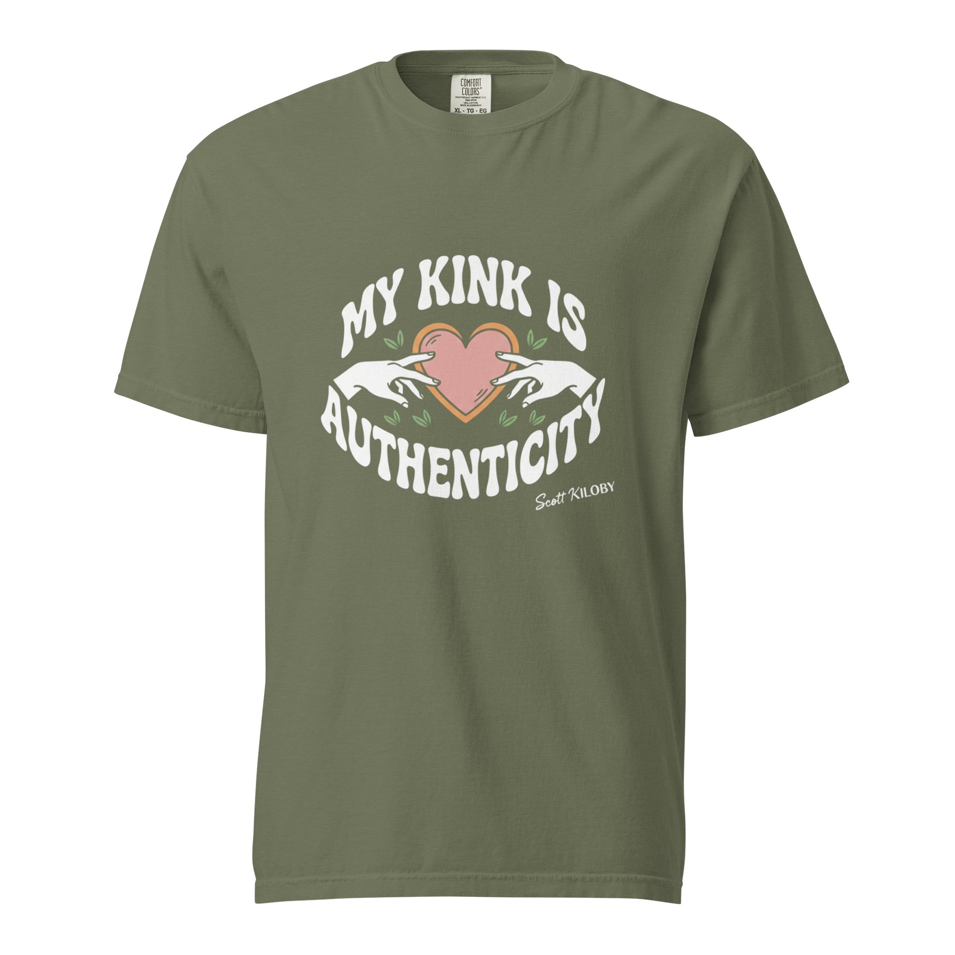 “My Kink Is Authenticity” Moss T-Shirt product image (1)