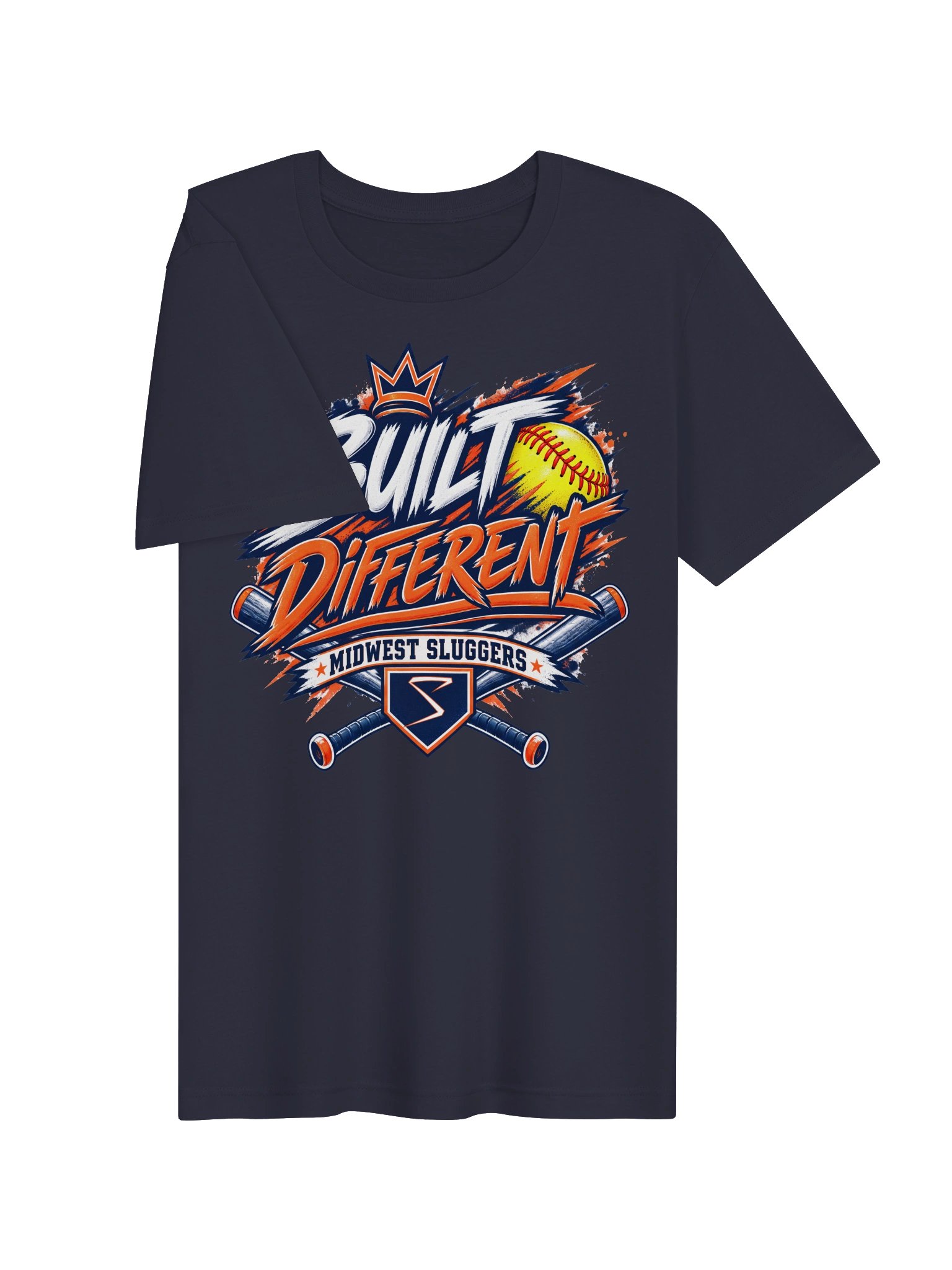 Built Different Crossed Bats Unisex Supersoft Tee product image (4)