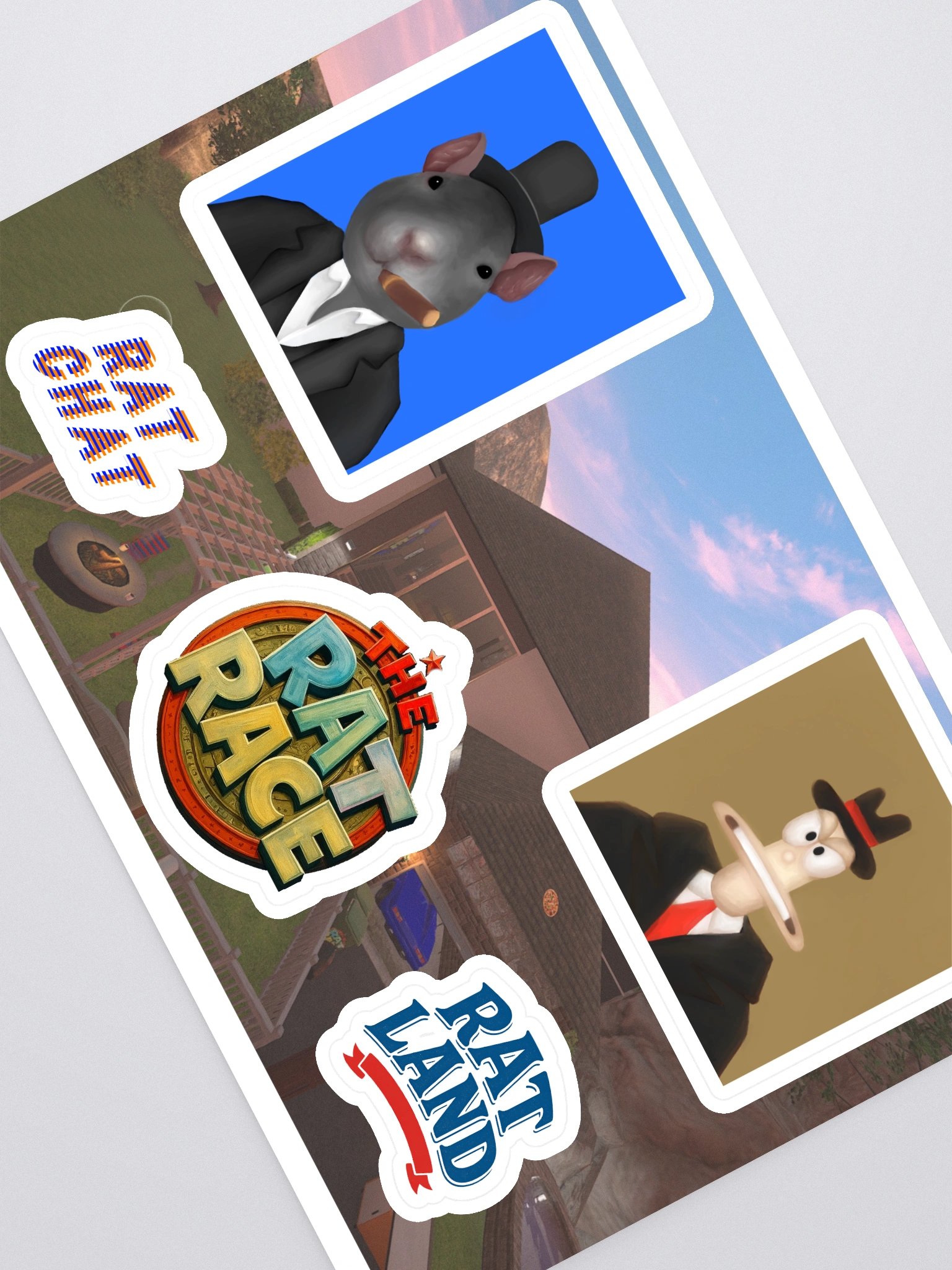 RAT LAND STICKER SHEET 2 product image (1)
