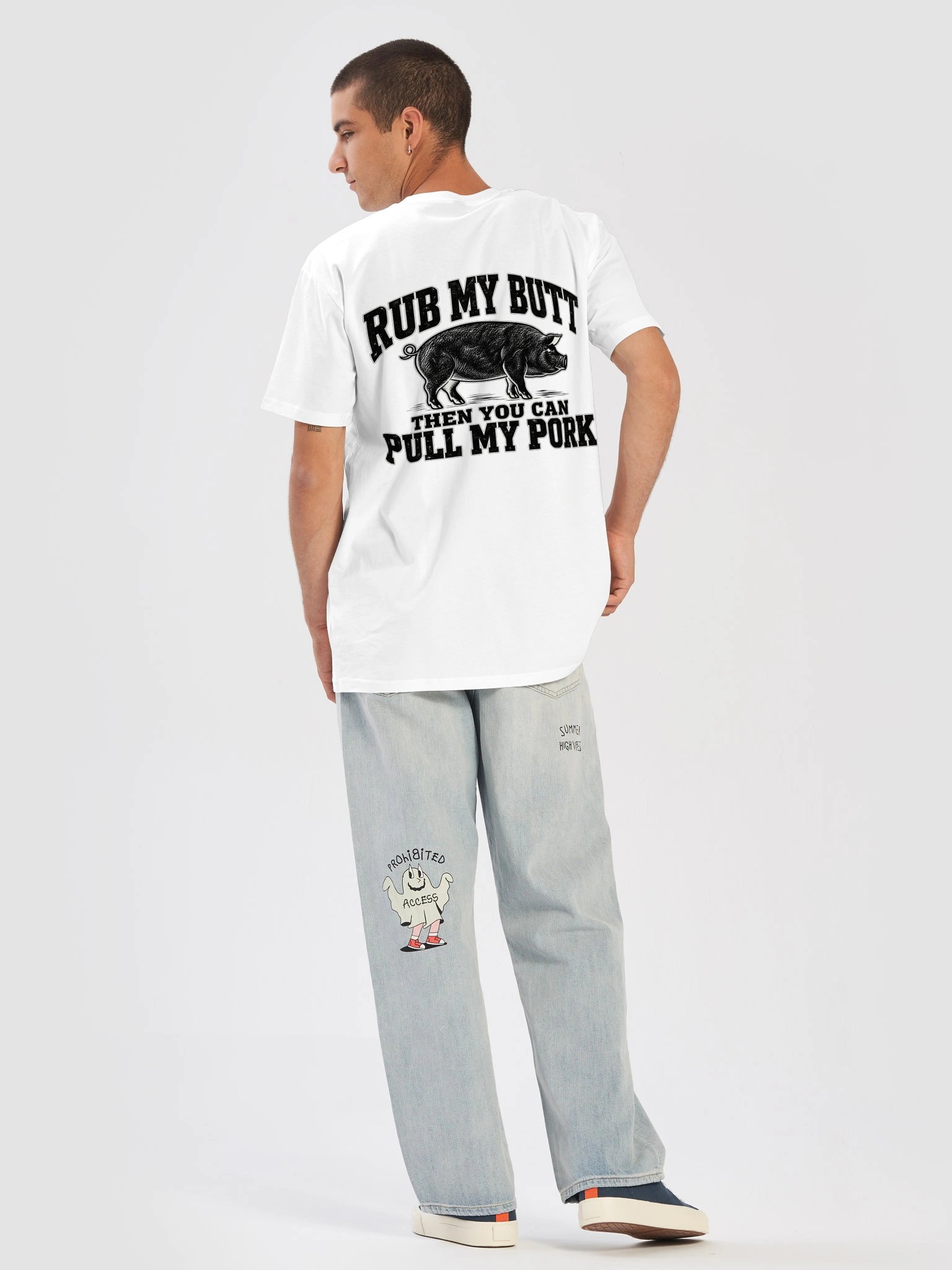 Funny BBQ Shirt, Pork Lover Grilling T-Shirt, Vintage Pig Grill Tee product image (4)