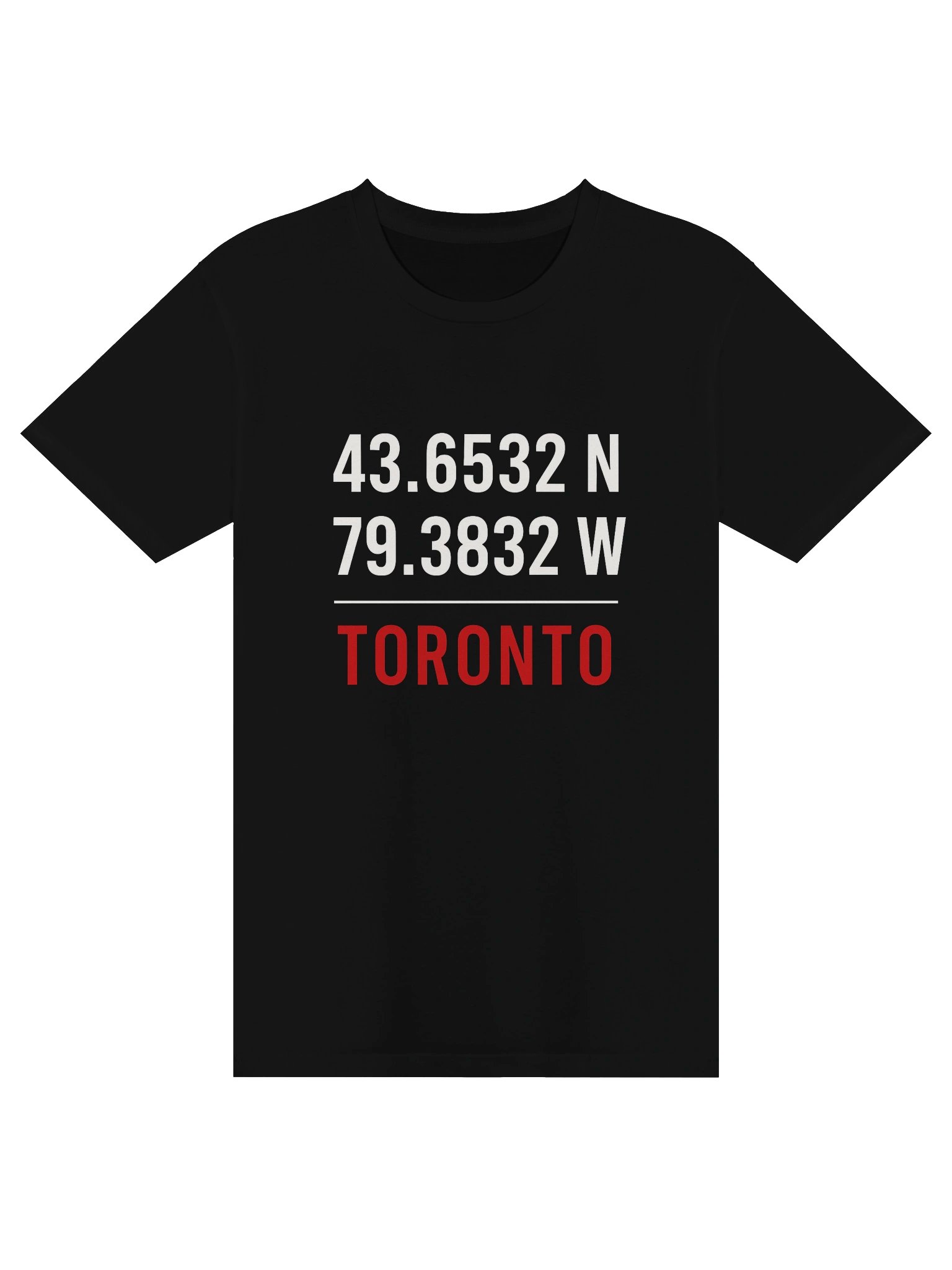 Toronto Coordinates T-Shirt - Latitude Tee product image (1)