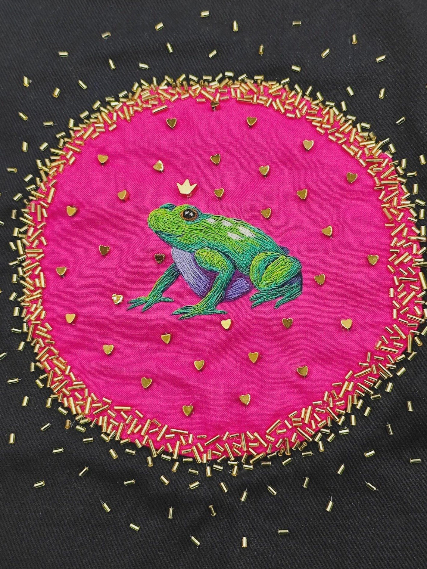 Be my Froggentine Frog PDF Hand Embroidery Pattern product image (10)