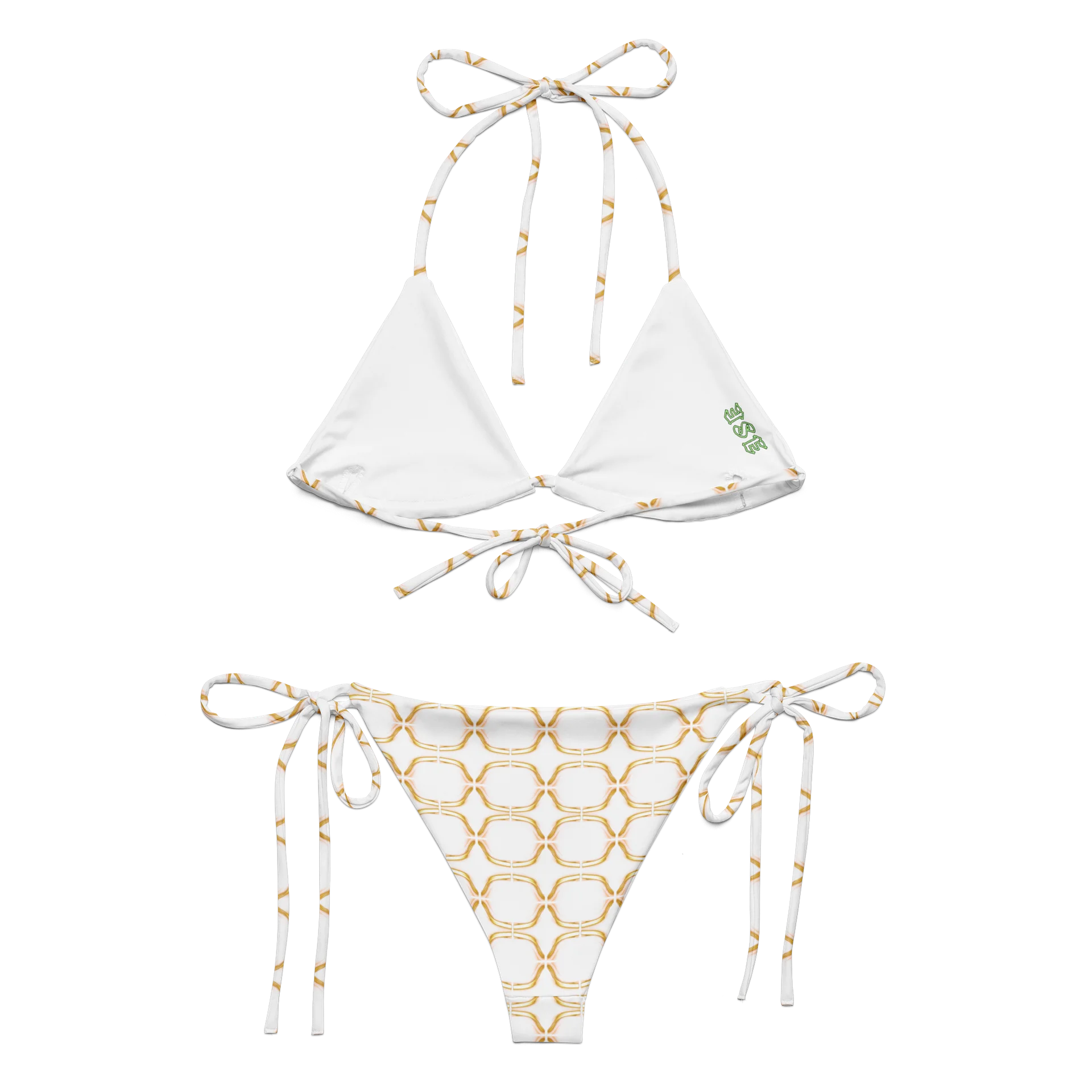 Golden Grace Ornament-Print Infinite Flame Bikini Set product image (2)