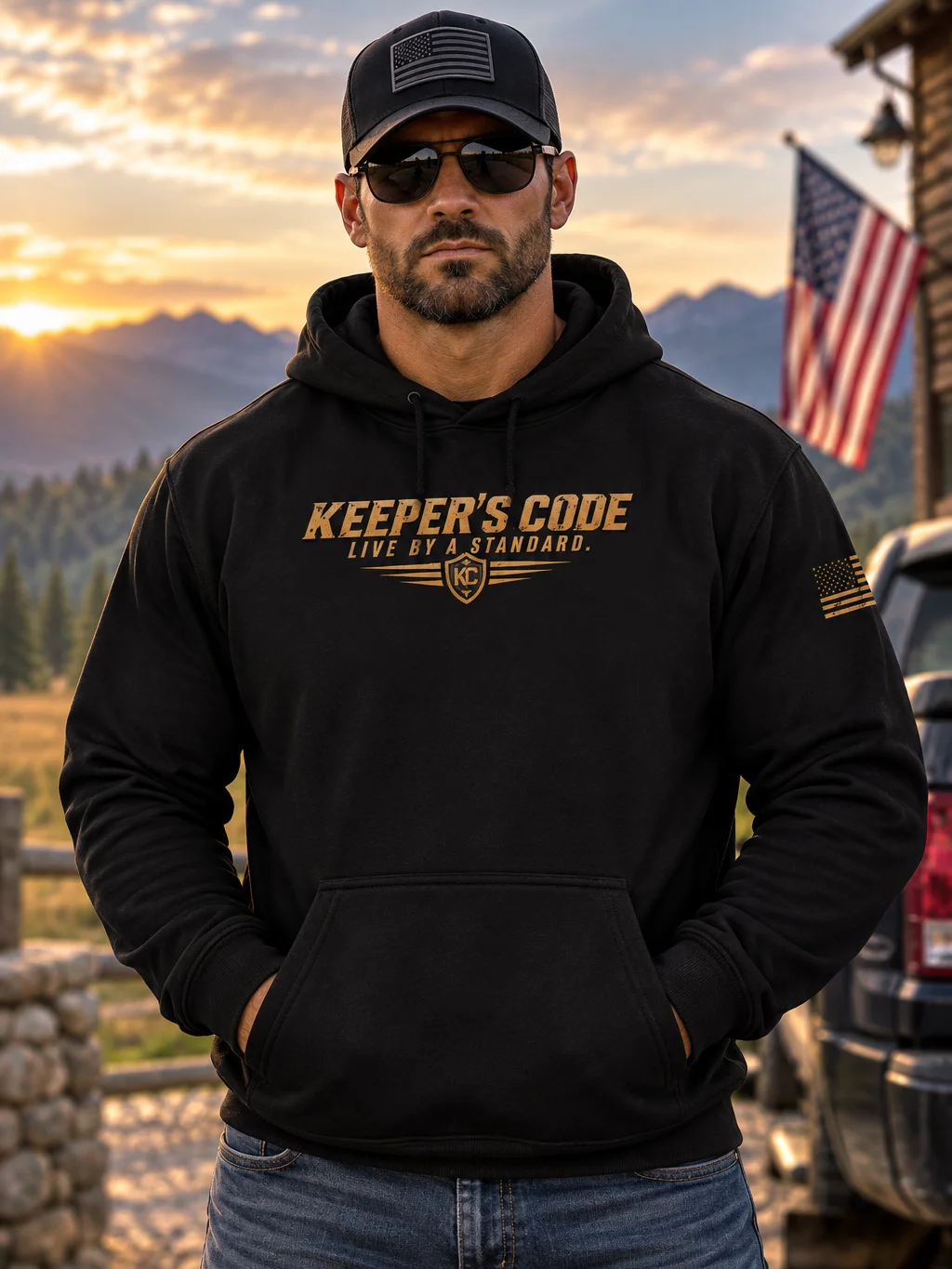 Men's Don't Tread on Me Patriotic Graphic Hoodie product image (2)