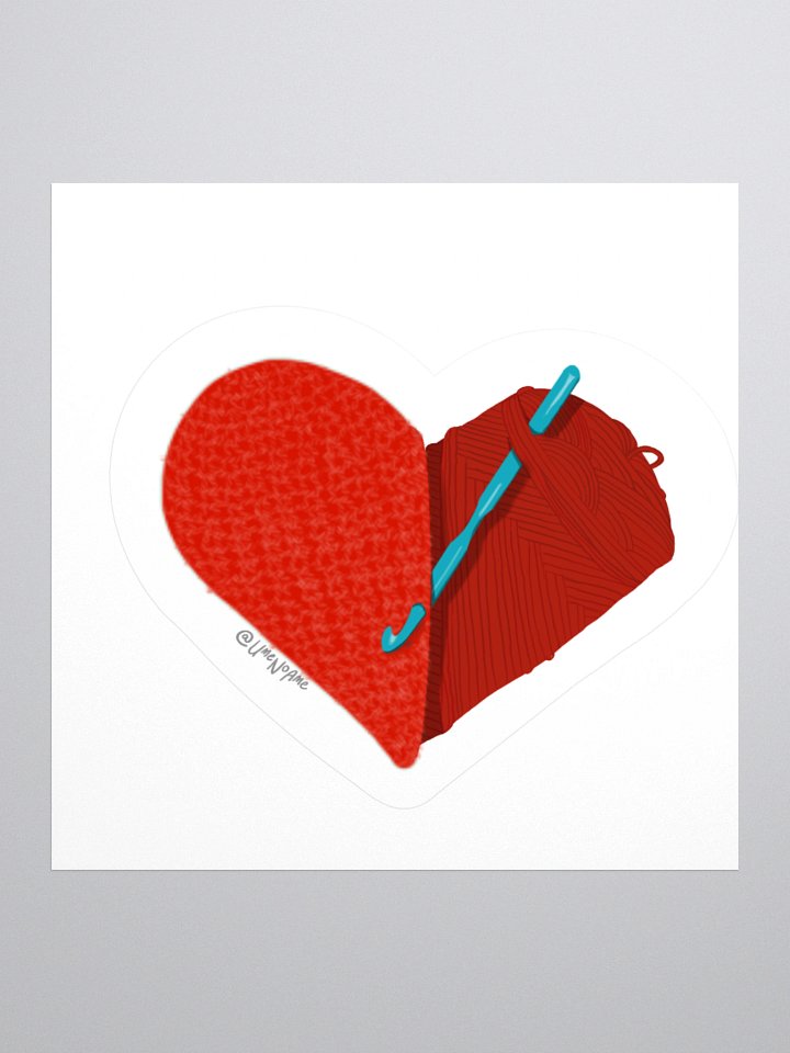 Crochet Love - Red Sticker product image (1)