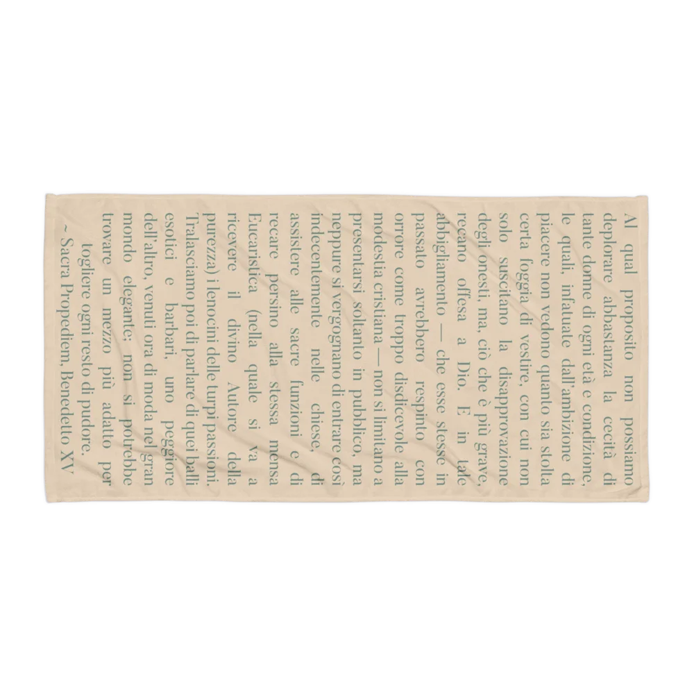 Sacra Propediem Beach Towel product image (1)