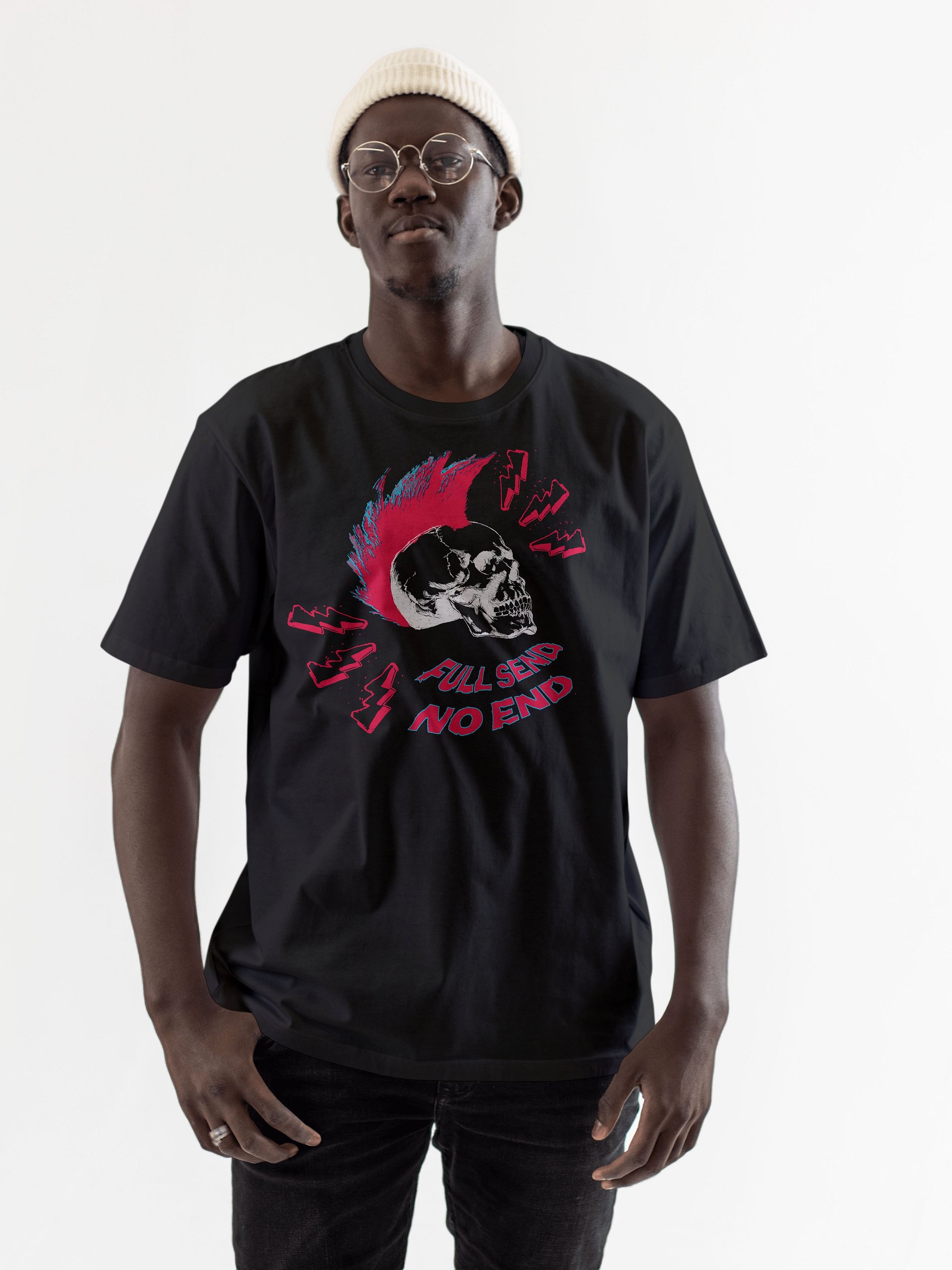 FULL SEND - NO END Black Tee Vs. 2 product image (9)