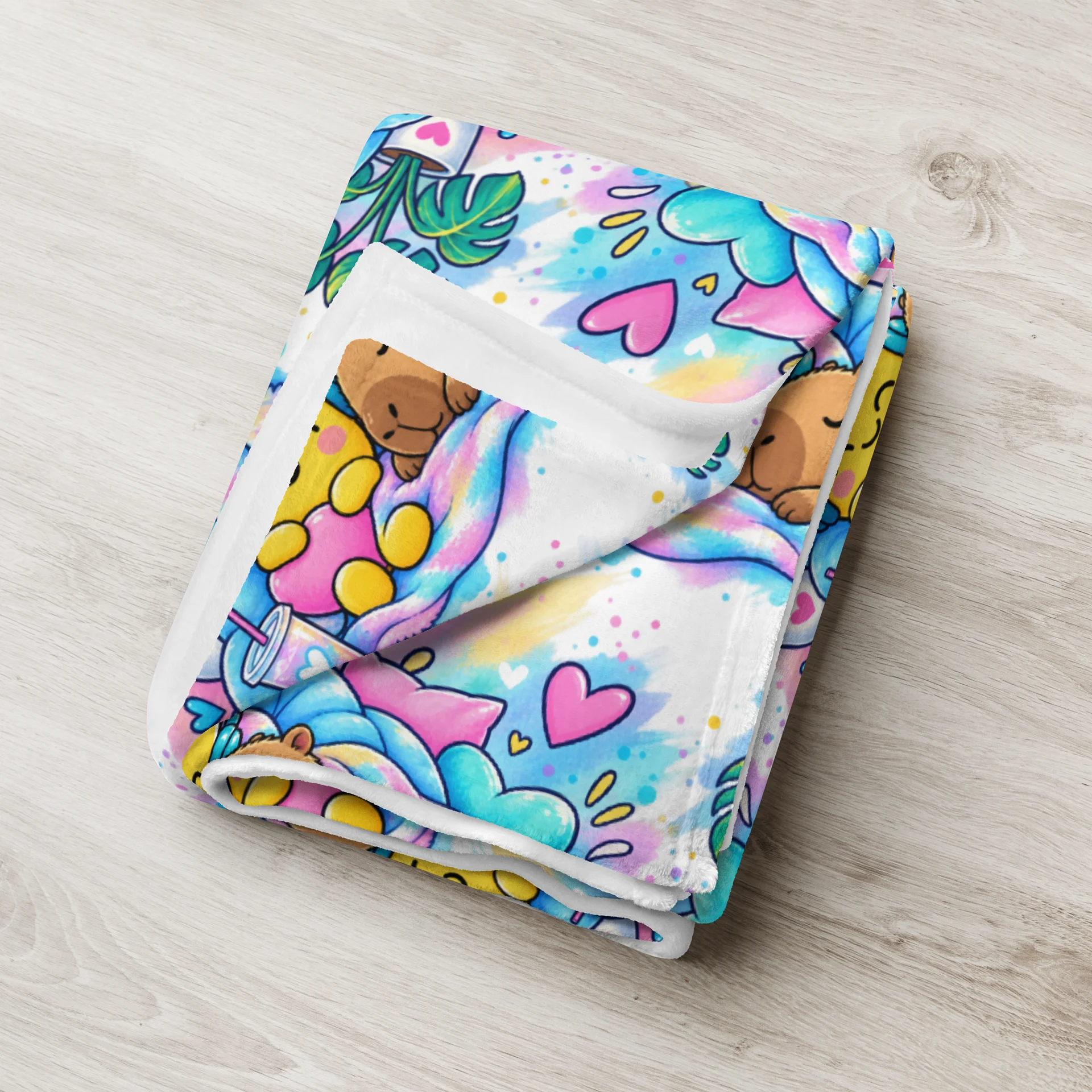 Chill Countdown Timers Cozy Vibes Blanket | Smilo & Capybara product image (1)