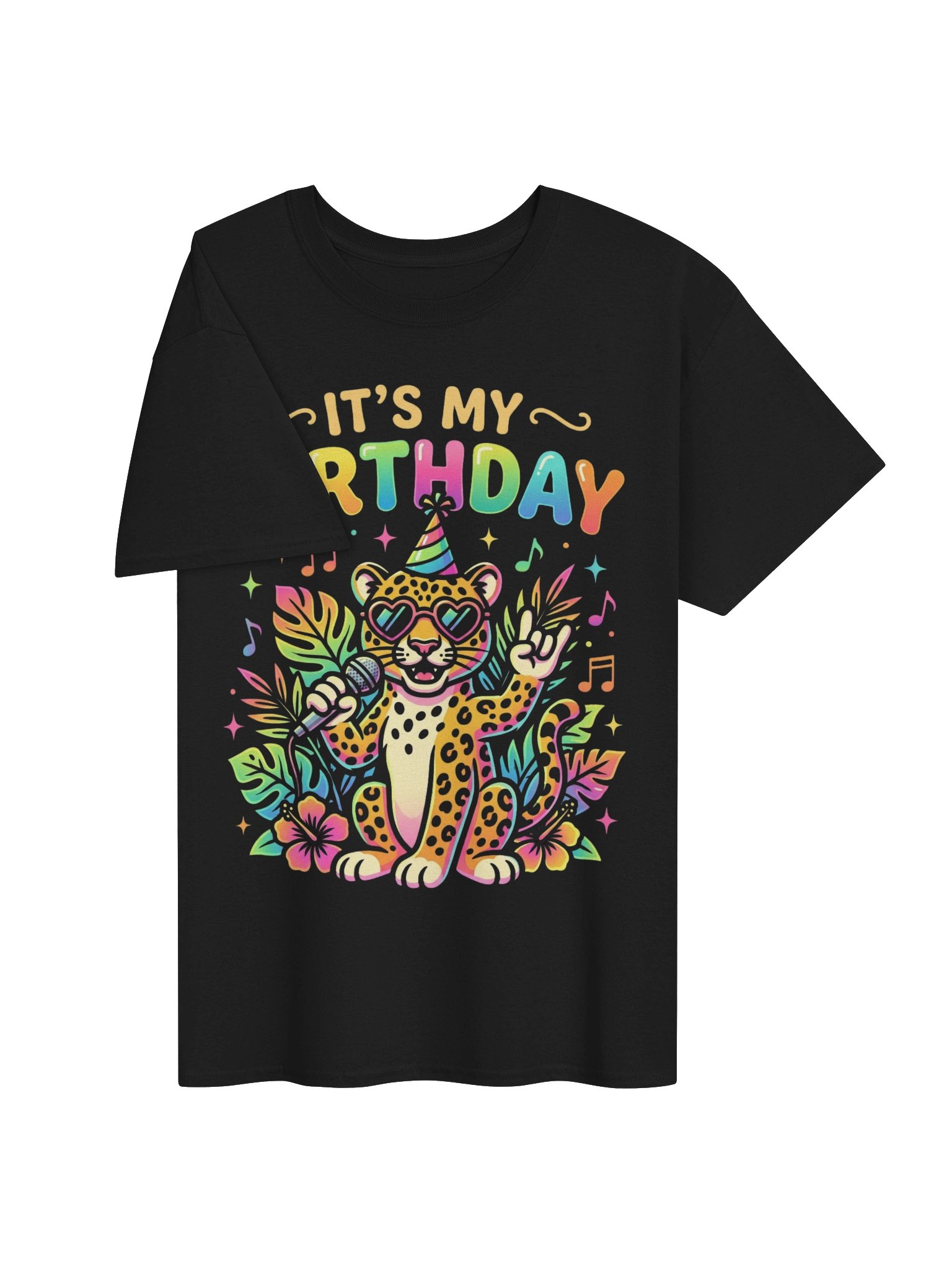 It’s My Birthday Zoo Animals Shirt, Leopard Cheetah Party Tee, Cute Safari Birthday Outfit, Kids Birthday Gift product image (3)