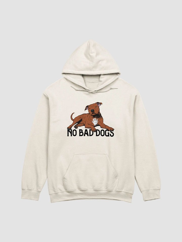 No Bad Dogs Hooded Sweatshirt of a Pitbull Terrier (Red) | Funny Hoodie for Pittie and Staffordshire Owners product image (1)