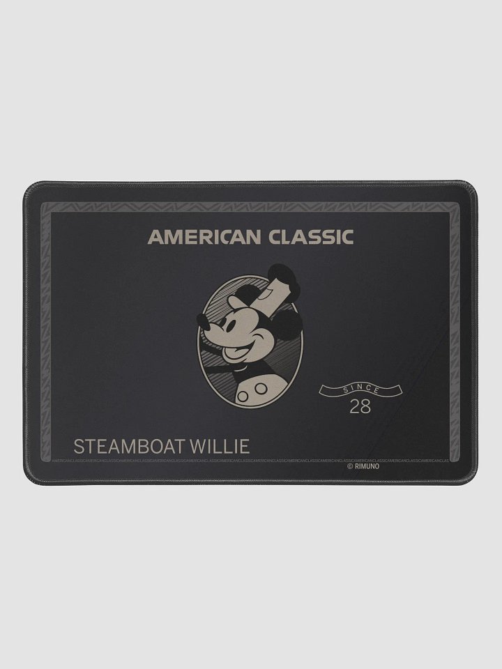 Steamboat Willie Desk Mat in Black product image (1)