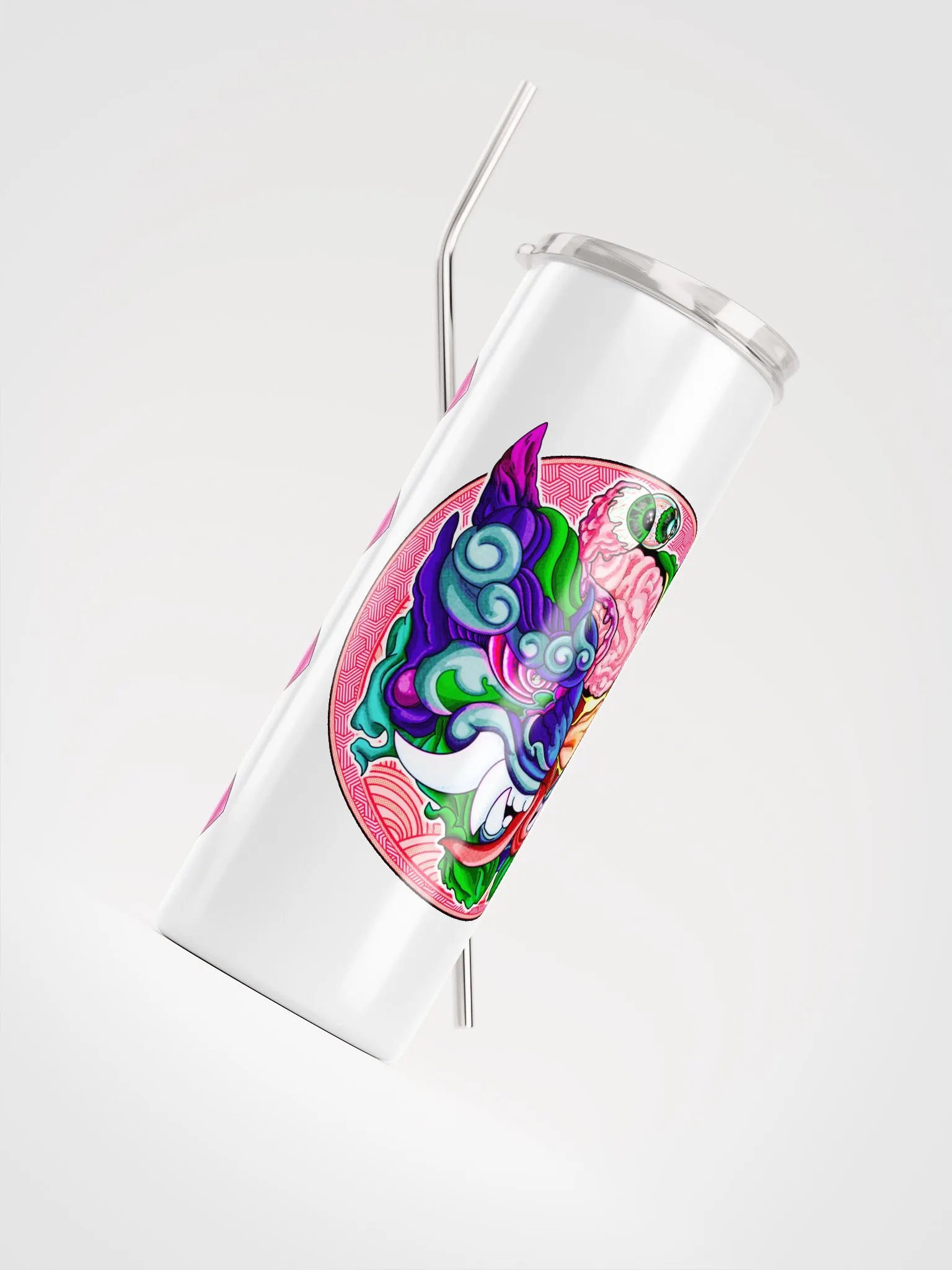 Yokai Migraine: Stainless Steel Tumbler product image (4)