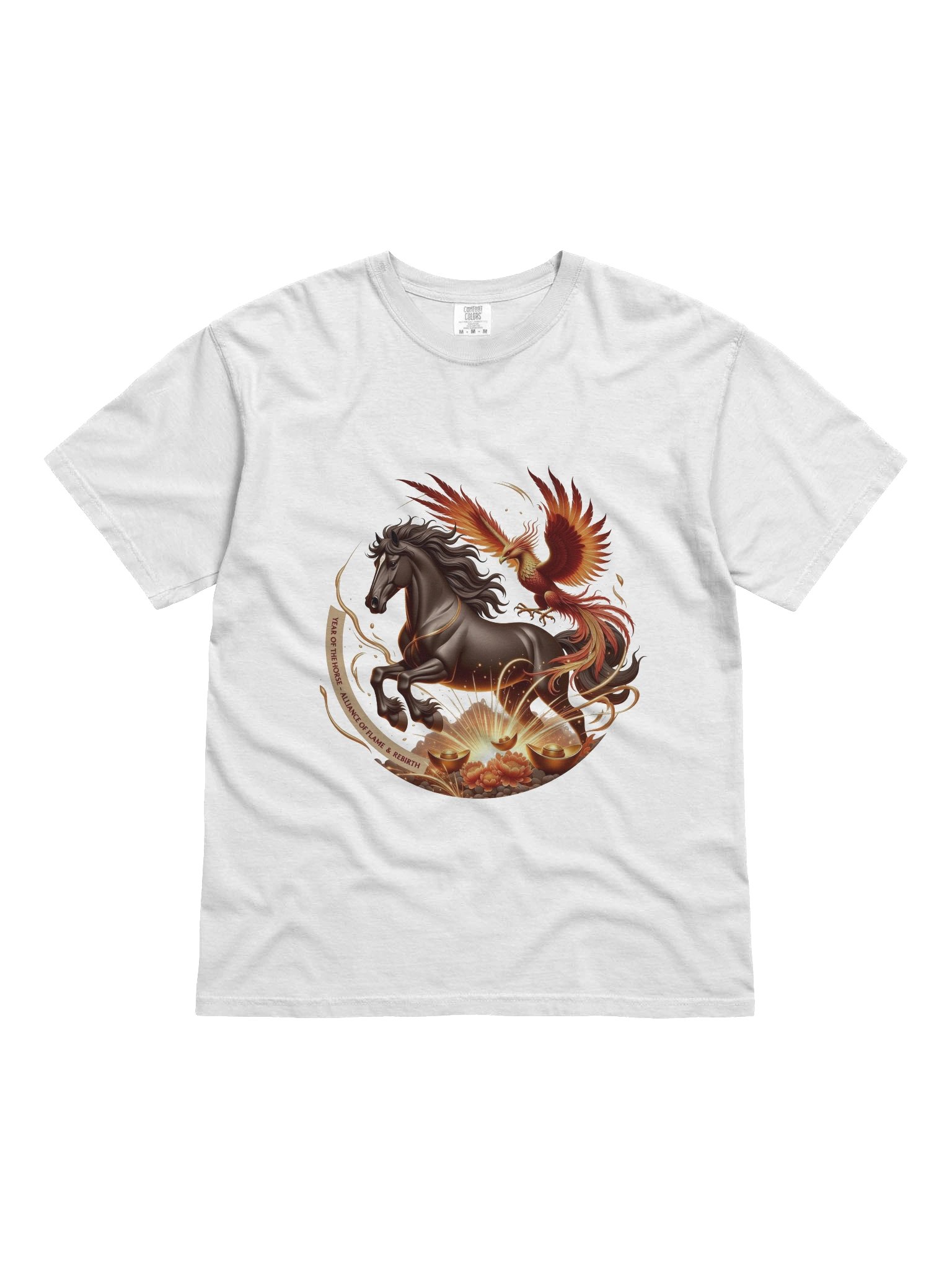 Year of the Horse Mythical Phoenix T Shirt, Lunar New Year Gift product image (1)