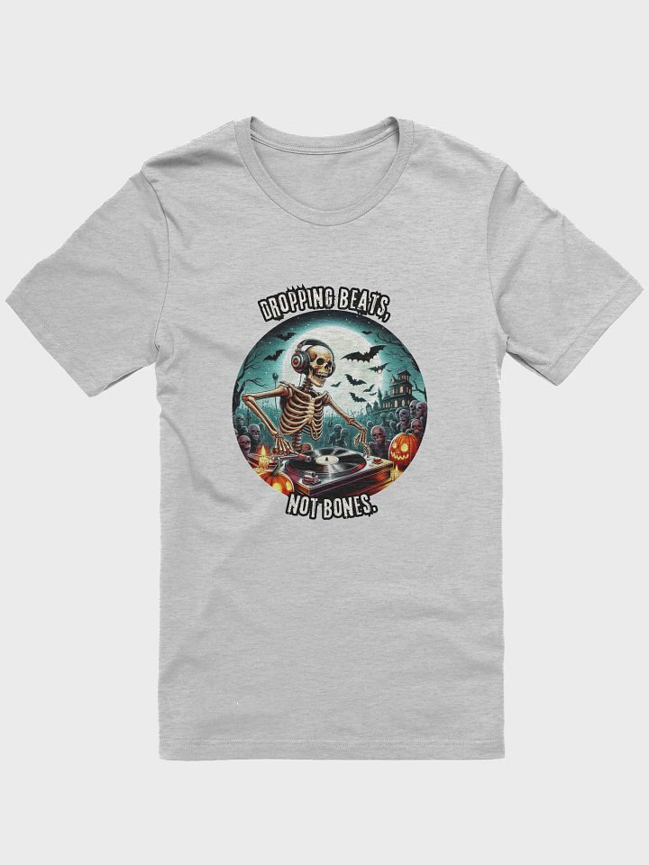 Glowing Grooves Skeleton DJ T-Shirt product image (6)