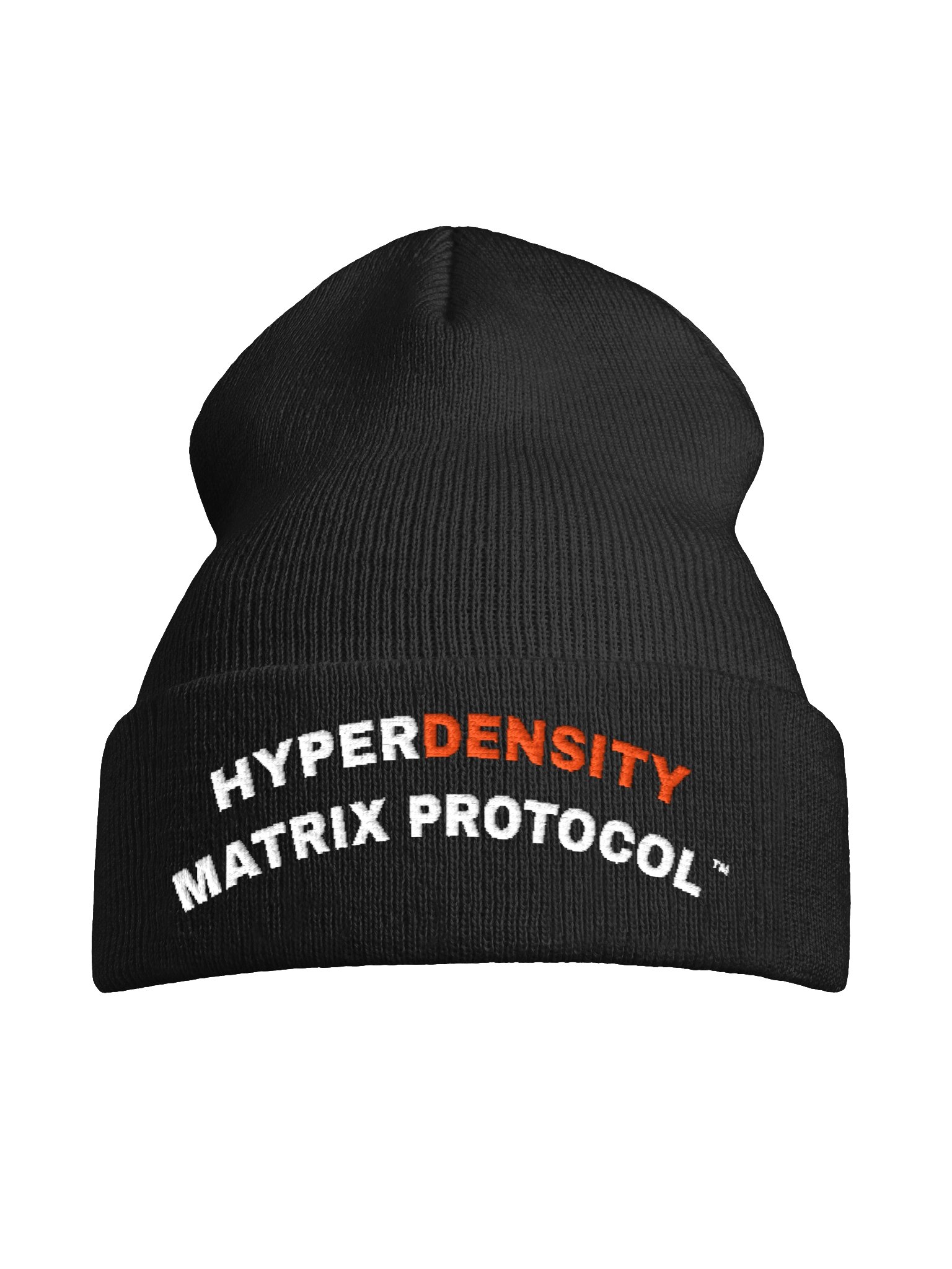 Hyperdensity Matrix Protocol™ Arched Logo Cuffed Beanie (Orange) product image (7)
