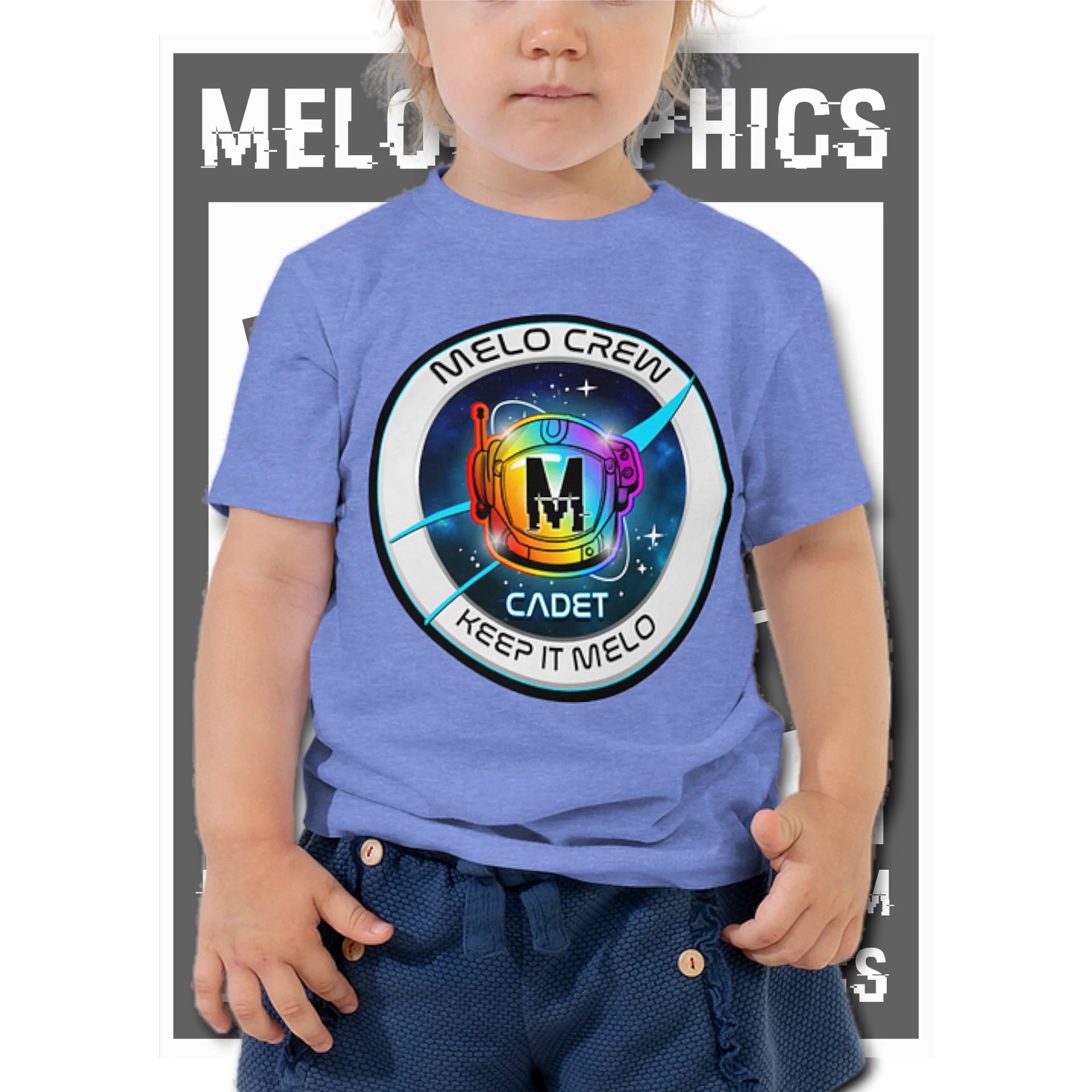 #MeloCrew Badge: Cadet - Basic Toddler T-Shirt | #MadeByMELO product image (1)