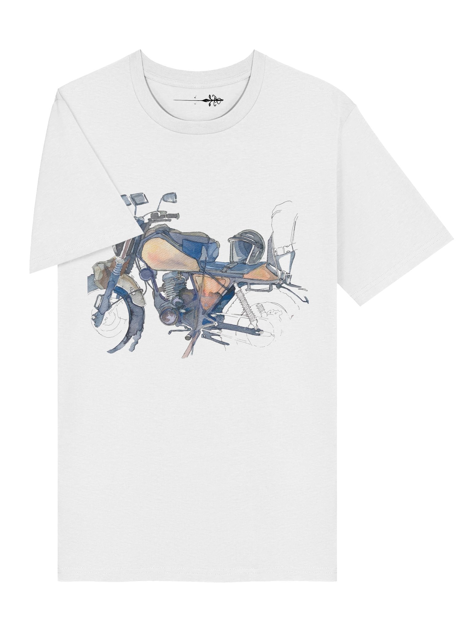 "Watercolor Moto Sketch" Unisex T-Shirt product image (5)