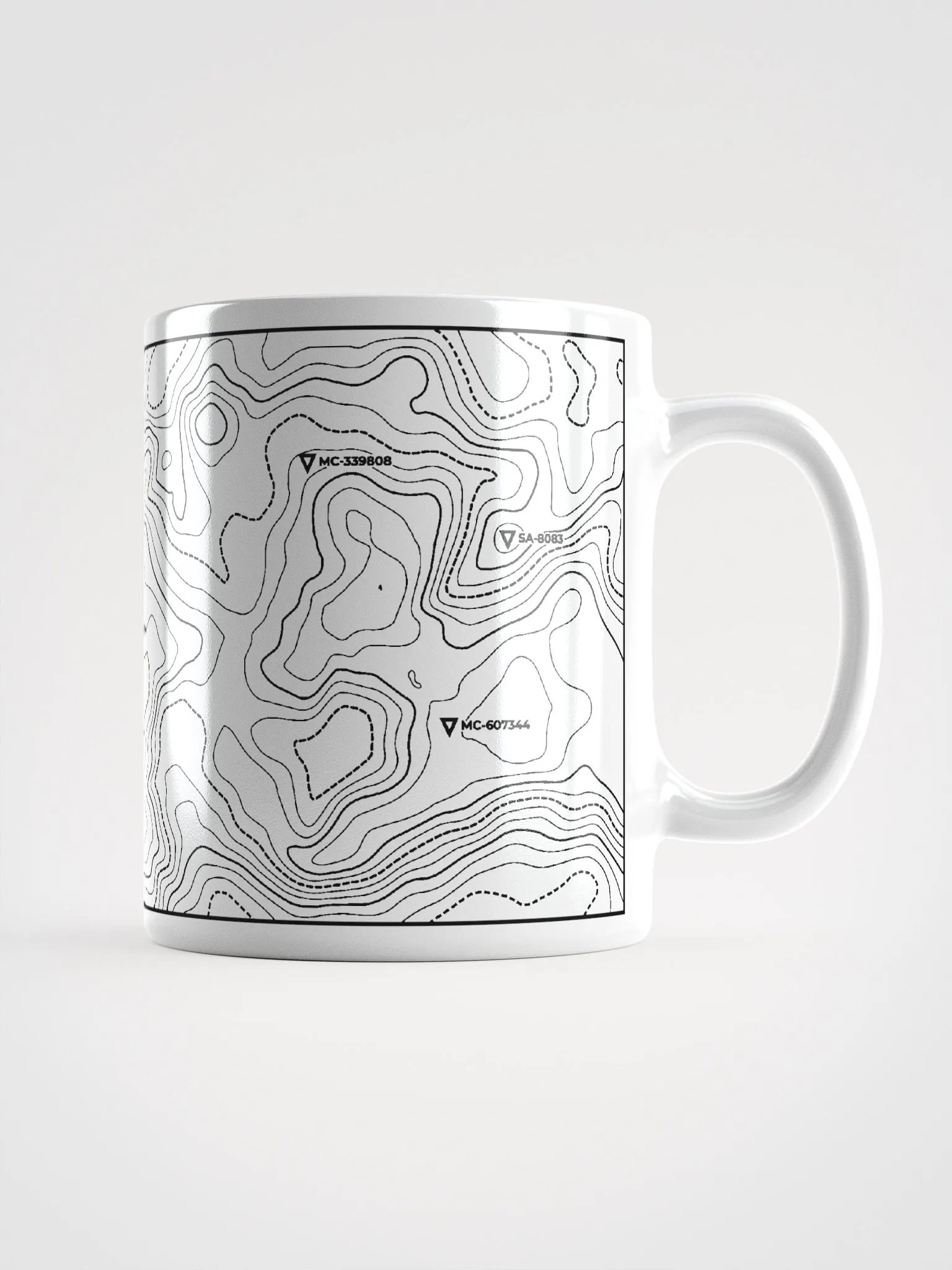 Topographic Mug - White product image (2)
