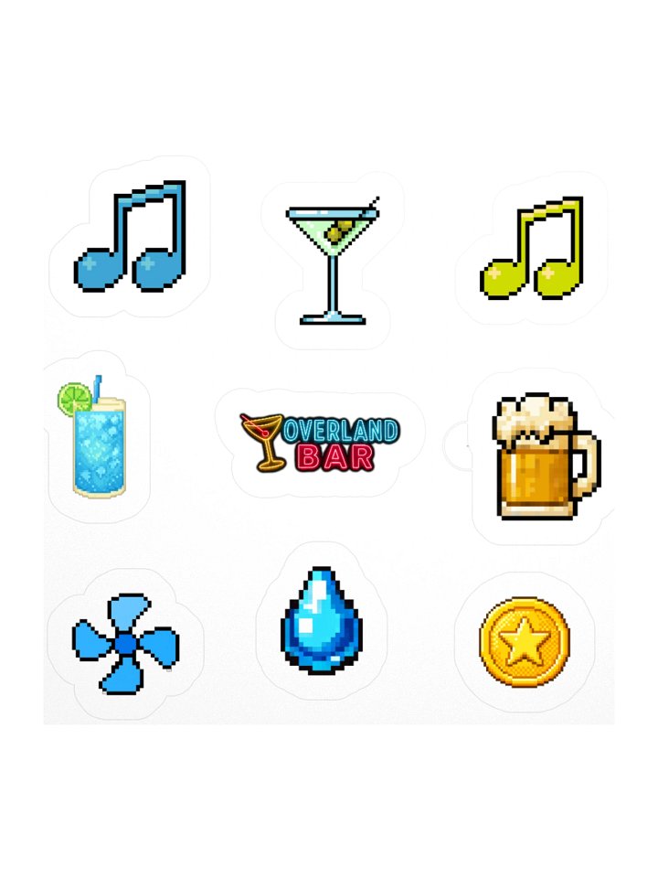 Dive Bar Summer Power-Up Sticker Sheet product image (1)