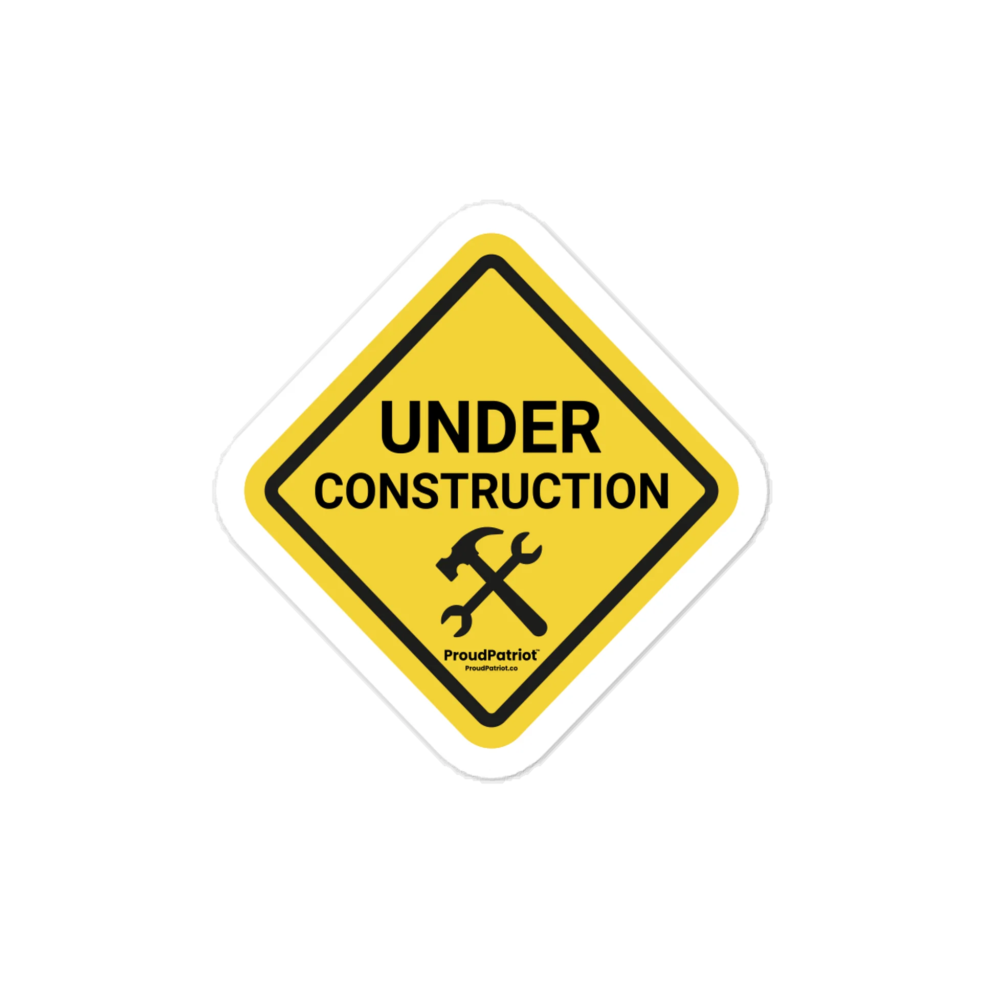 Under Construction Vinyl Sticker product image (1)
