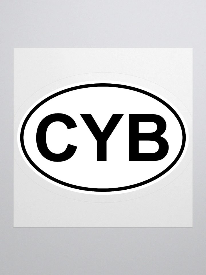 CYB Oval Sticker product image (1)