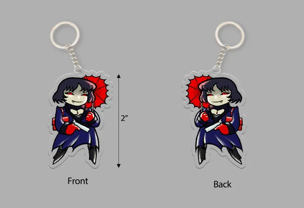 jill's mod - sarah the vampire keychain product image (2)