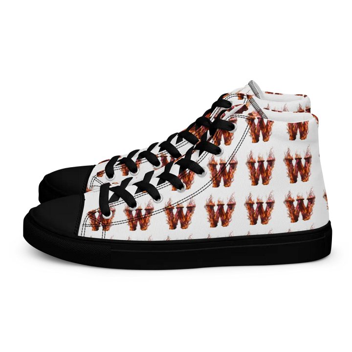 Whiskey Glass Grid Women's High Top Shoes product image (1)