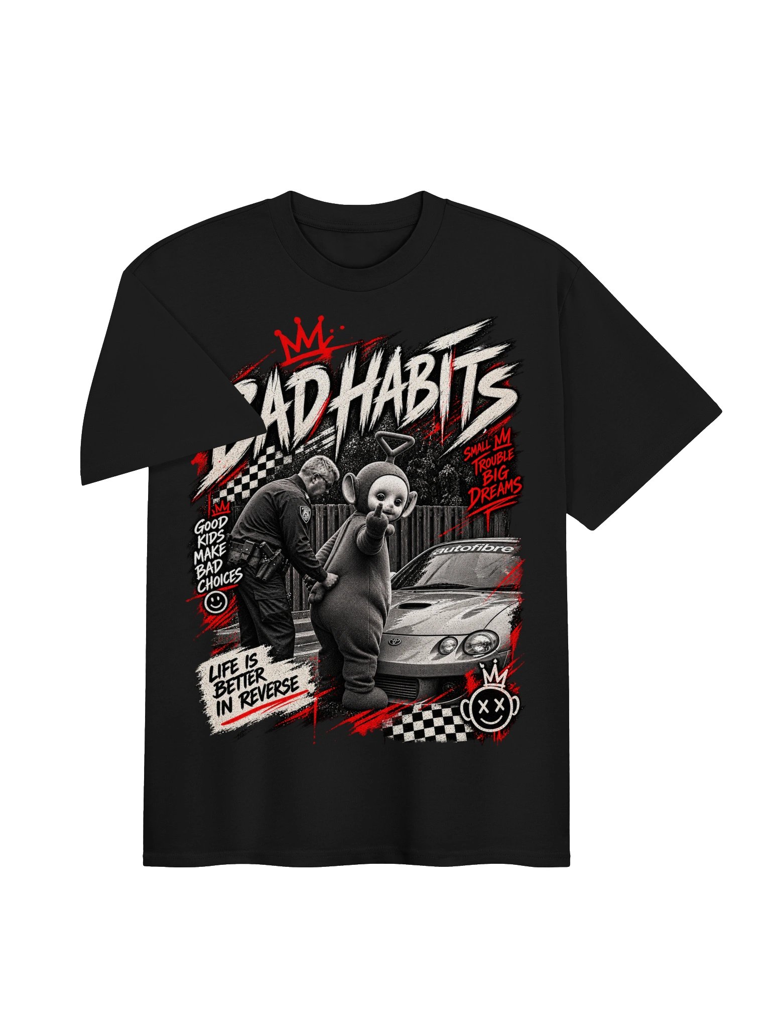 BAD HABITS – Vintage Street Racing T-Shirt product image (10)