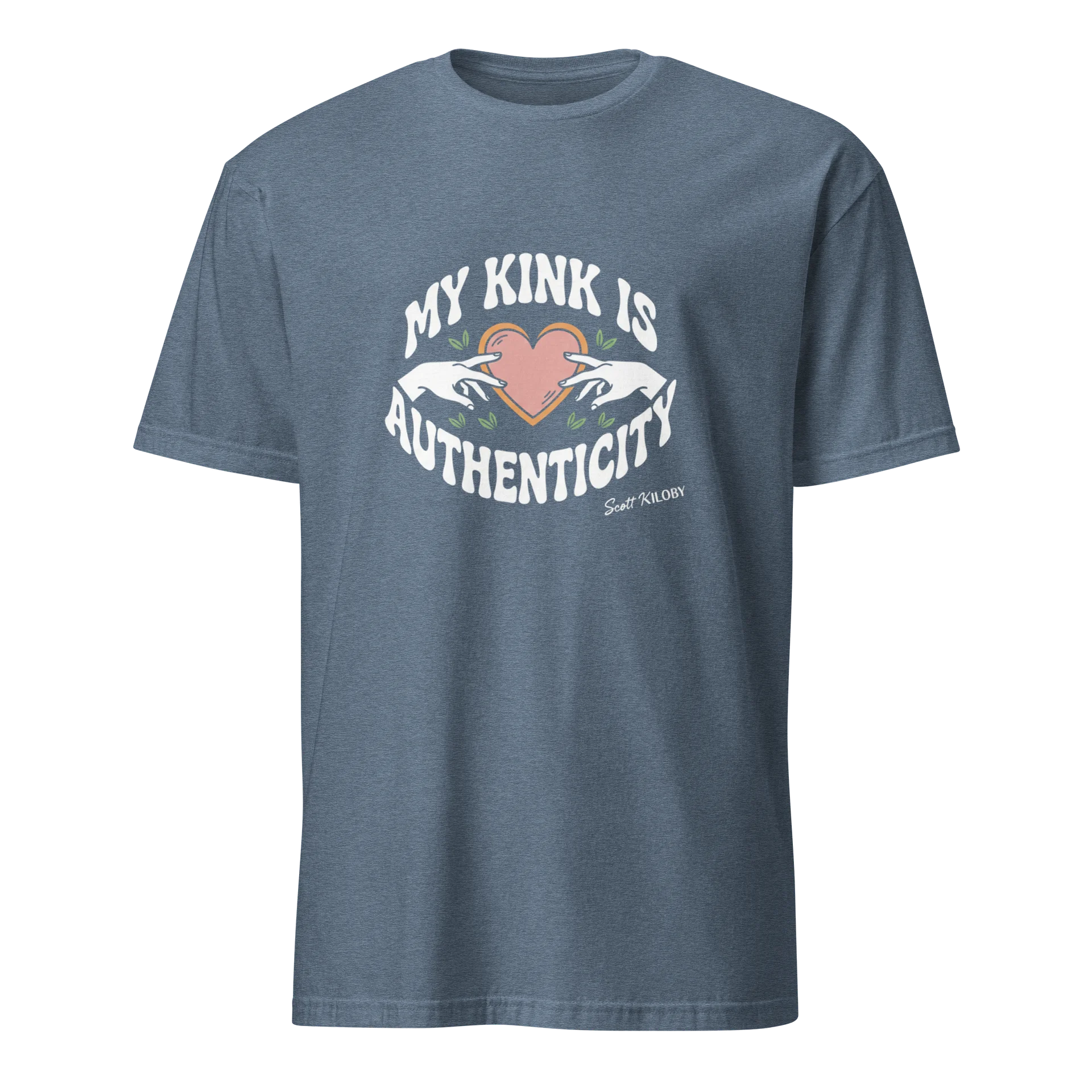 “My Kink Is Authenticity” Heather Indigo Soft-Style T- product image (1)