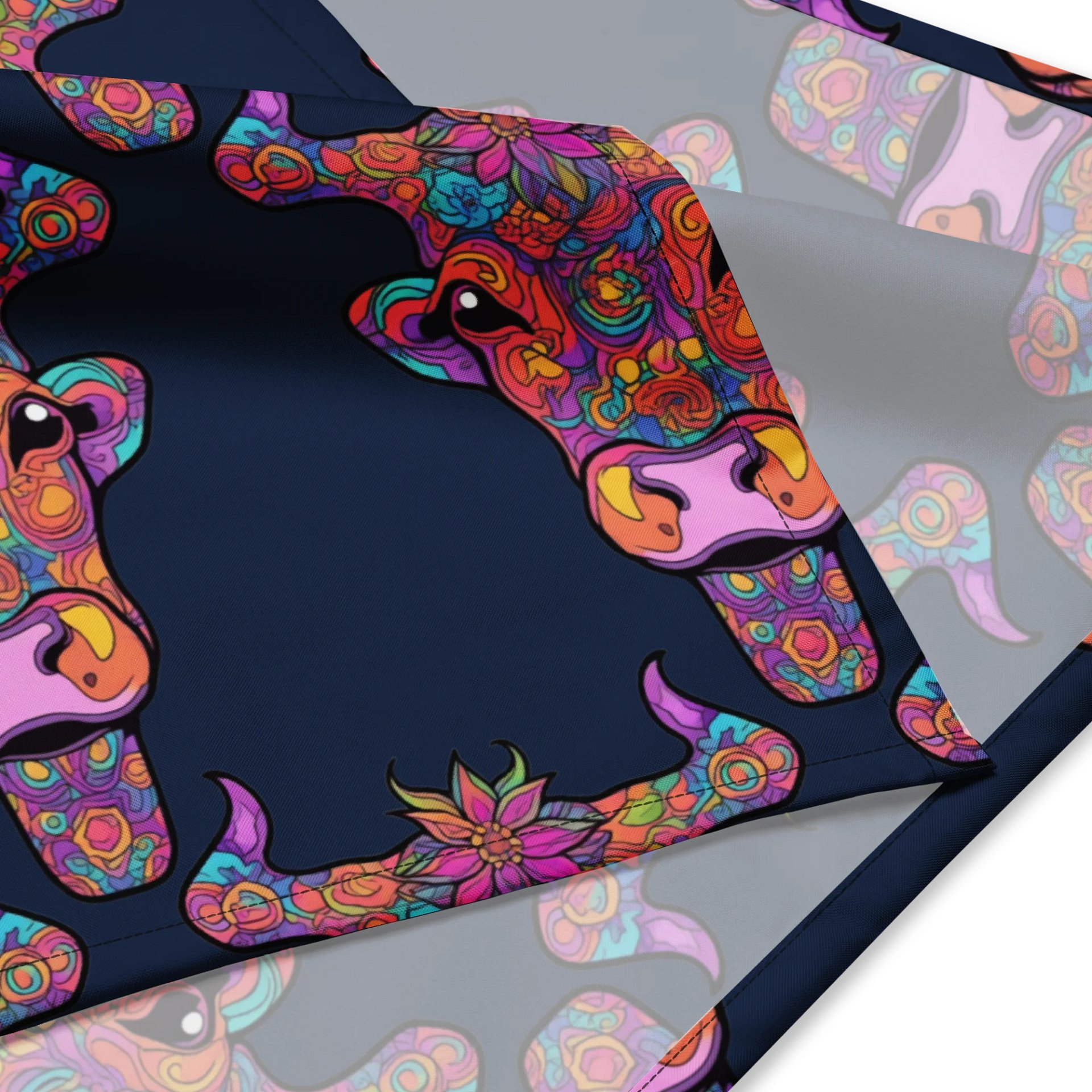 Floral Cow Face - Bandana product image (3)
