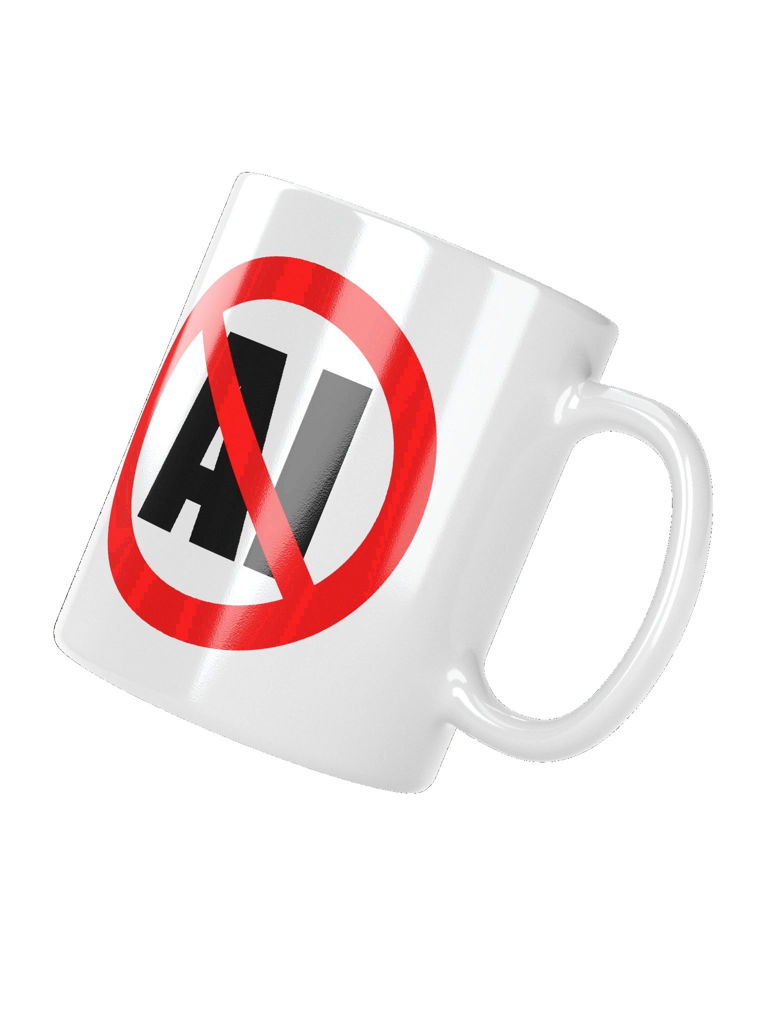 No AI Coffee Mug (white) product image (4)