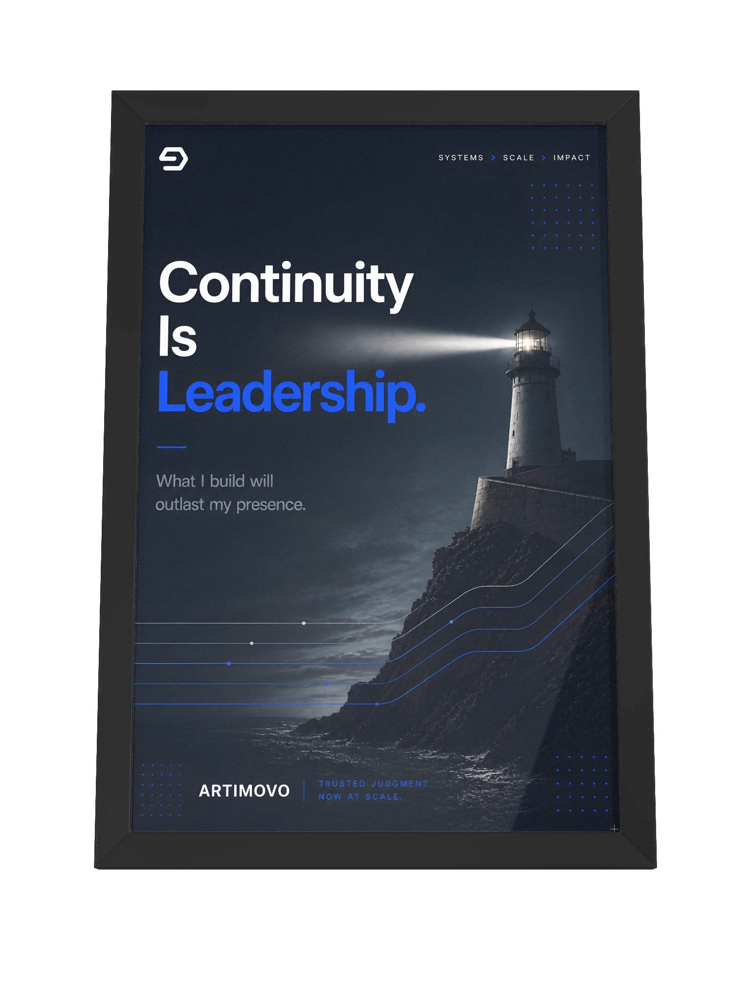 Continuity Is Leadership — Framed Leadership Print product image (12)
