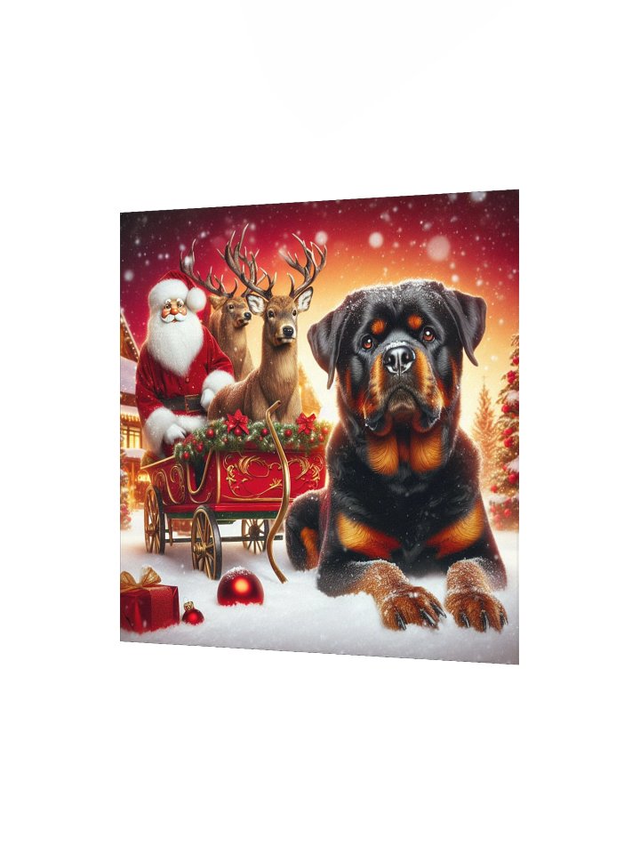 Festive Rottweiler Winter Wonderland Poster product image (9)