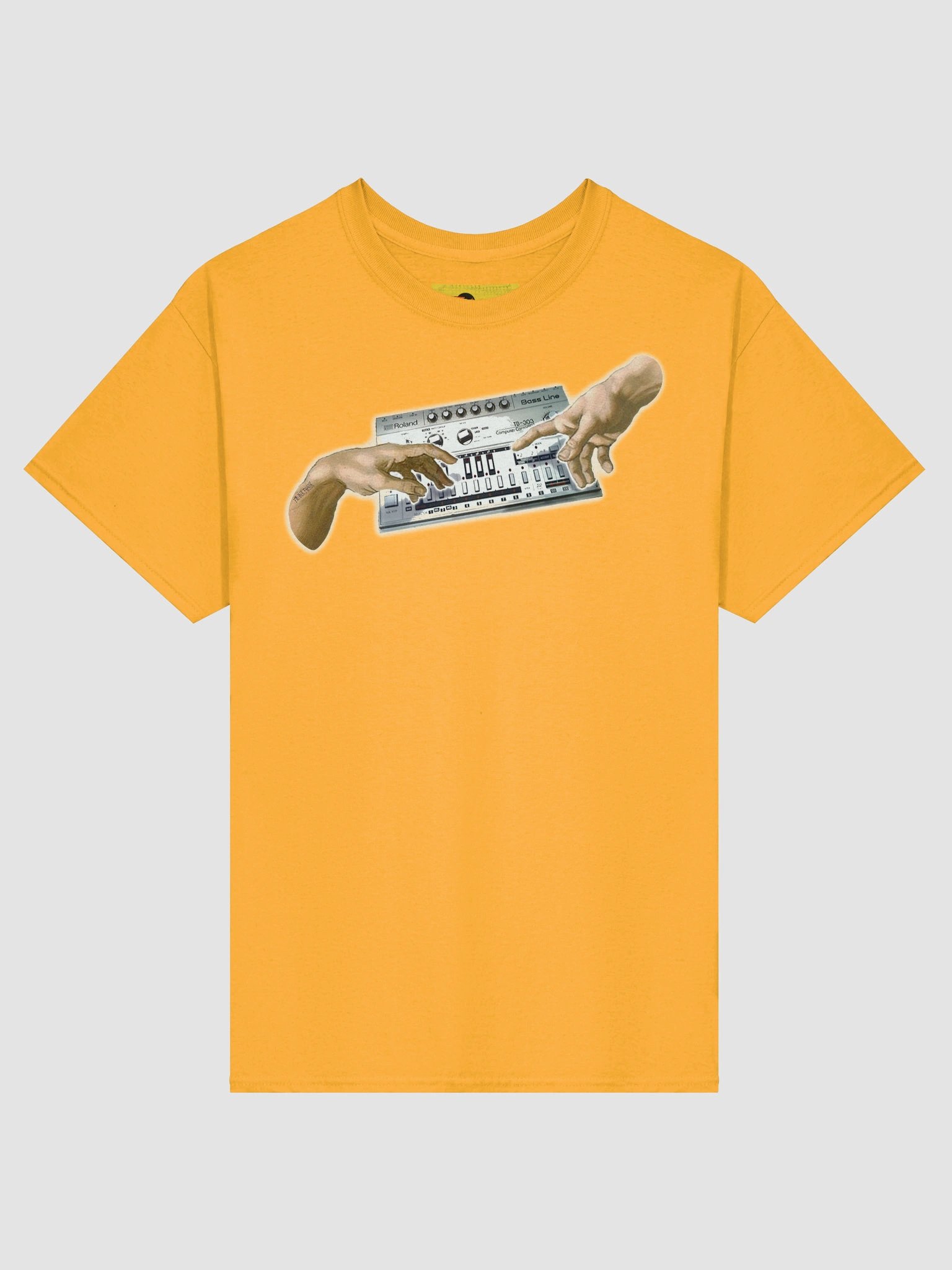 The creation (tb-3-0-3 tribute), classic synth Tribute by Frank Fonik, Techno EDM Unisex t-shirt product image (1)