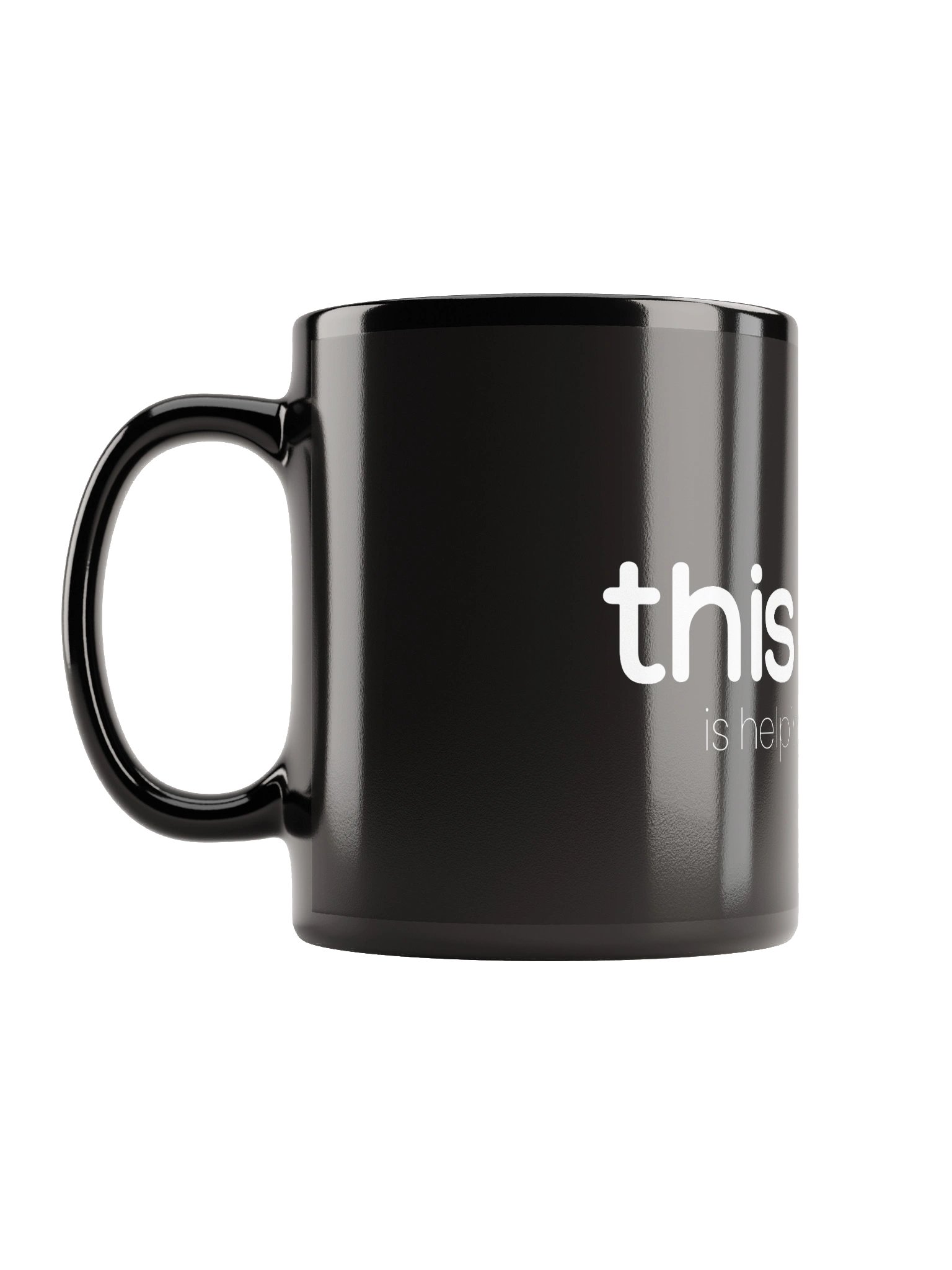 Black Glossy Mug - This Mug is Helping Me Pause product image (11)