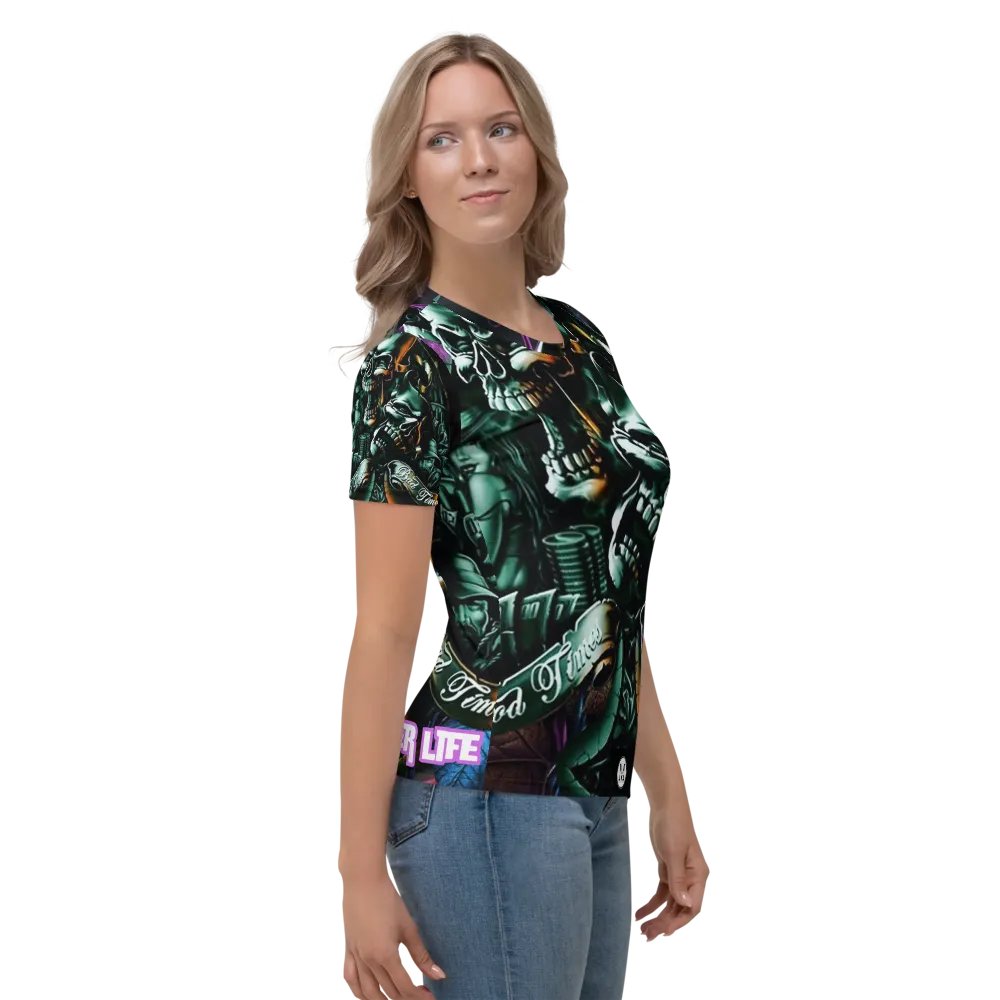 LowRider Smile Now Cry Later Women's Crew Neck T-Shirt product image (4)