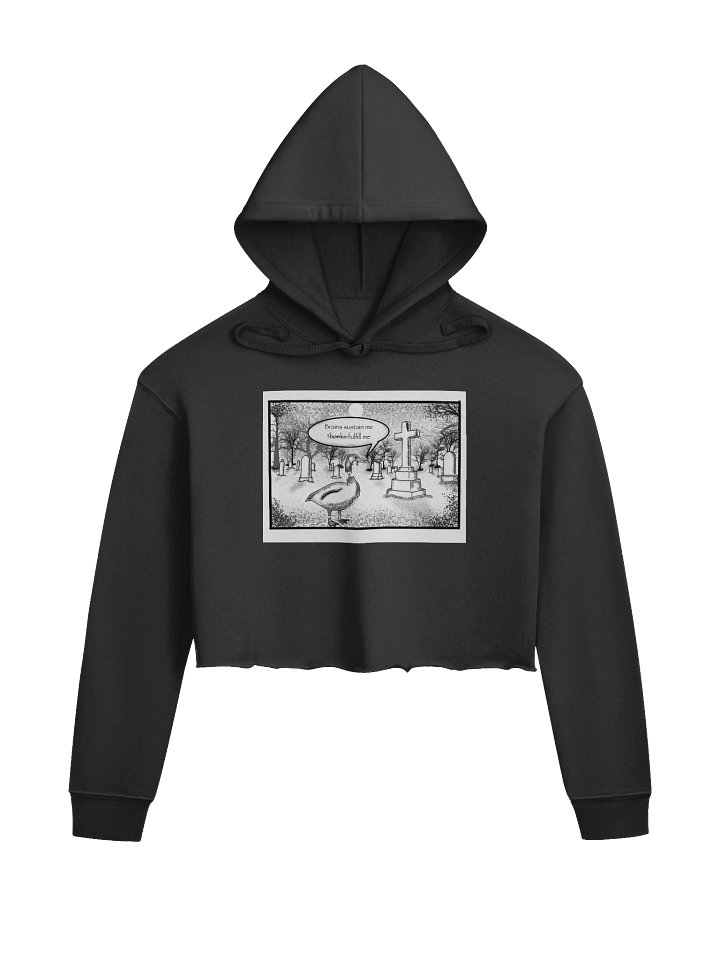 Graveyard Crop Top Hoodie product image (1)