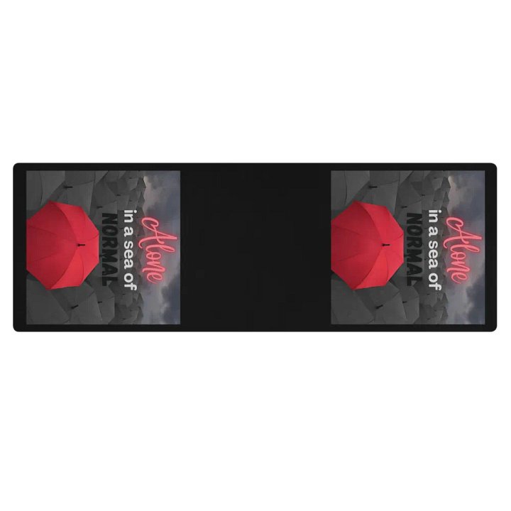 Alone in a Sea of Normal Yoga mat product image (1)