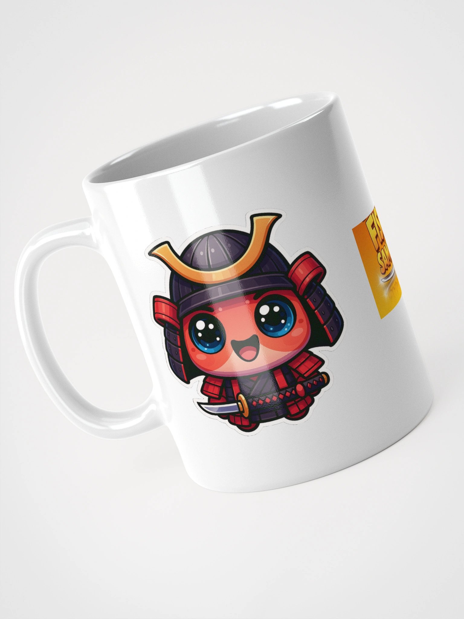 Blushing Samurai Fishy White Mug product image (8)