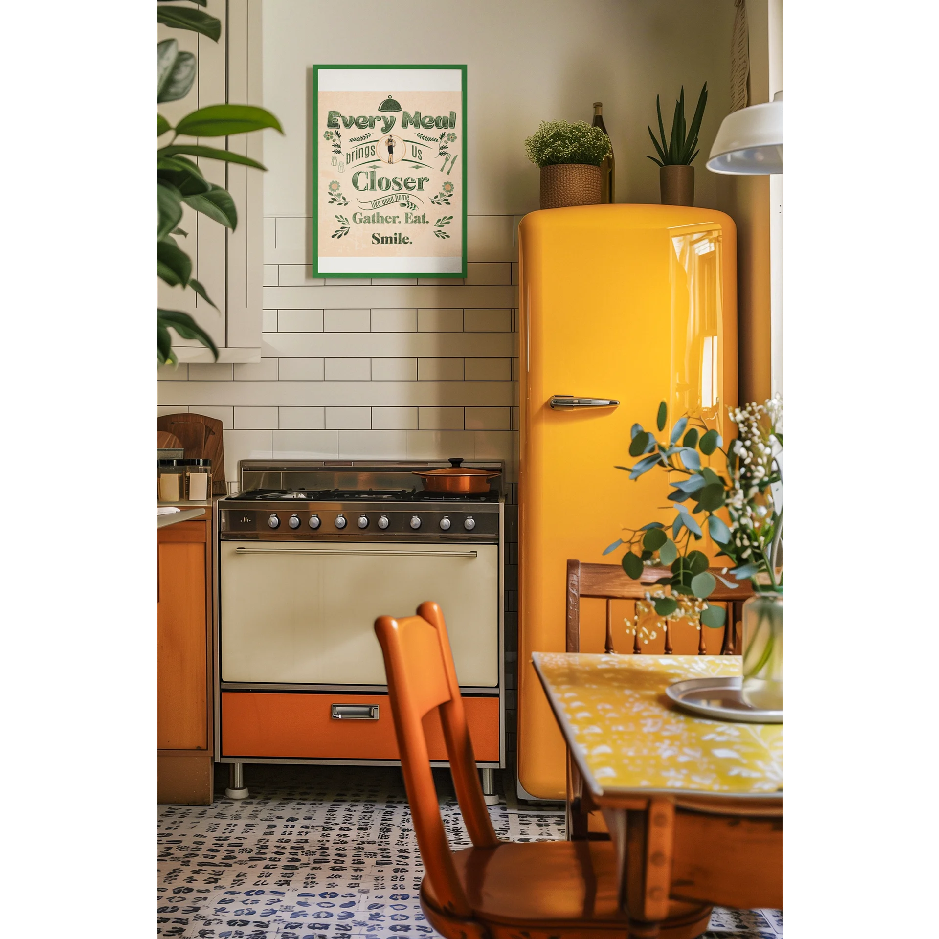 Every Meal Brings Us Closer Printable Kitchen Wall Art | Digital Download | Modern Farmhouse Kitchen Decor | Quote Print | Dining Room Wall Art product image (1)