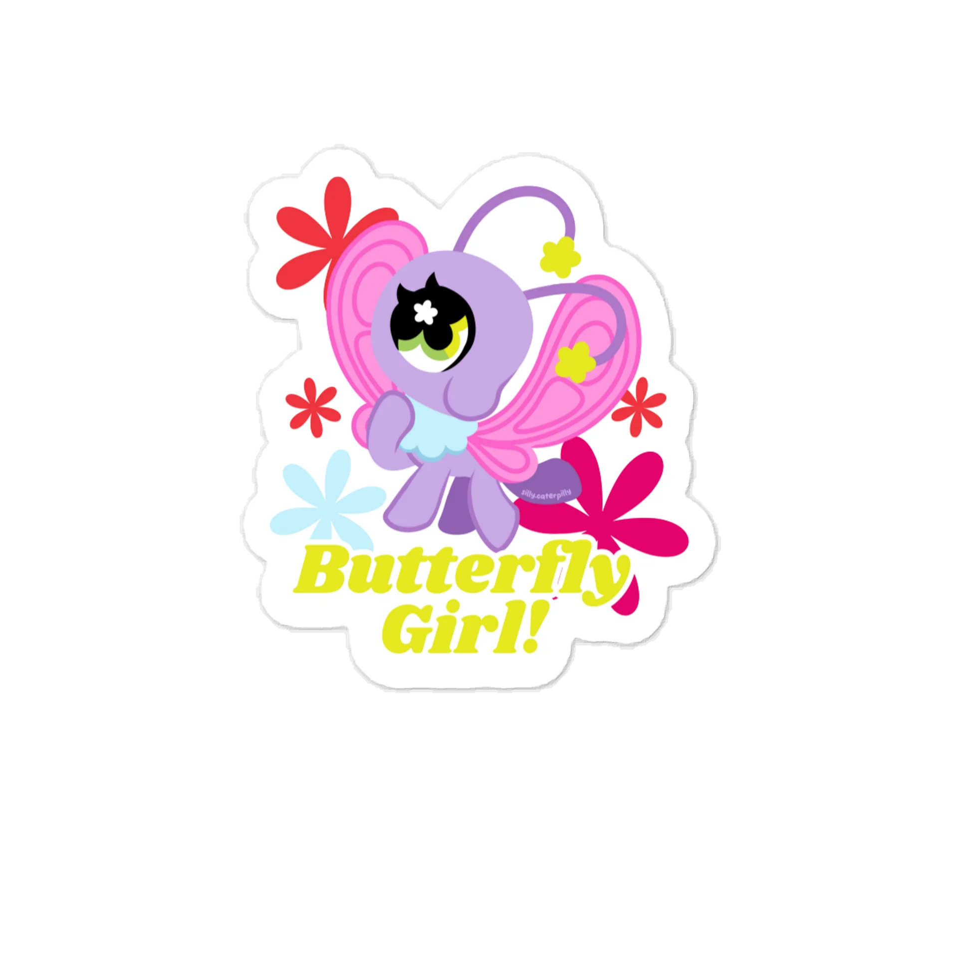 Butterfly Girl Vinyl Sticker product image (1)