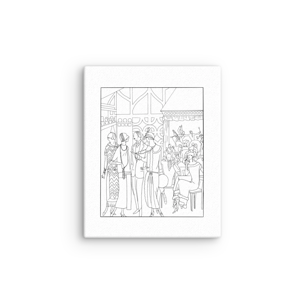 Art Goût Beauté, 1925 — Jazz Age Party | Color Your Own Canvas Print product image (6)