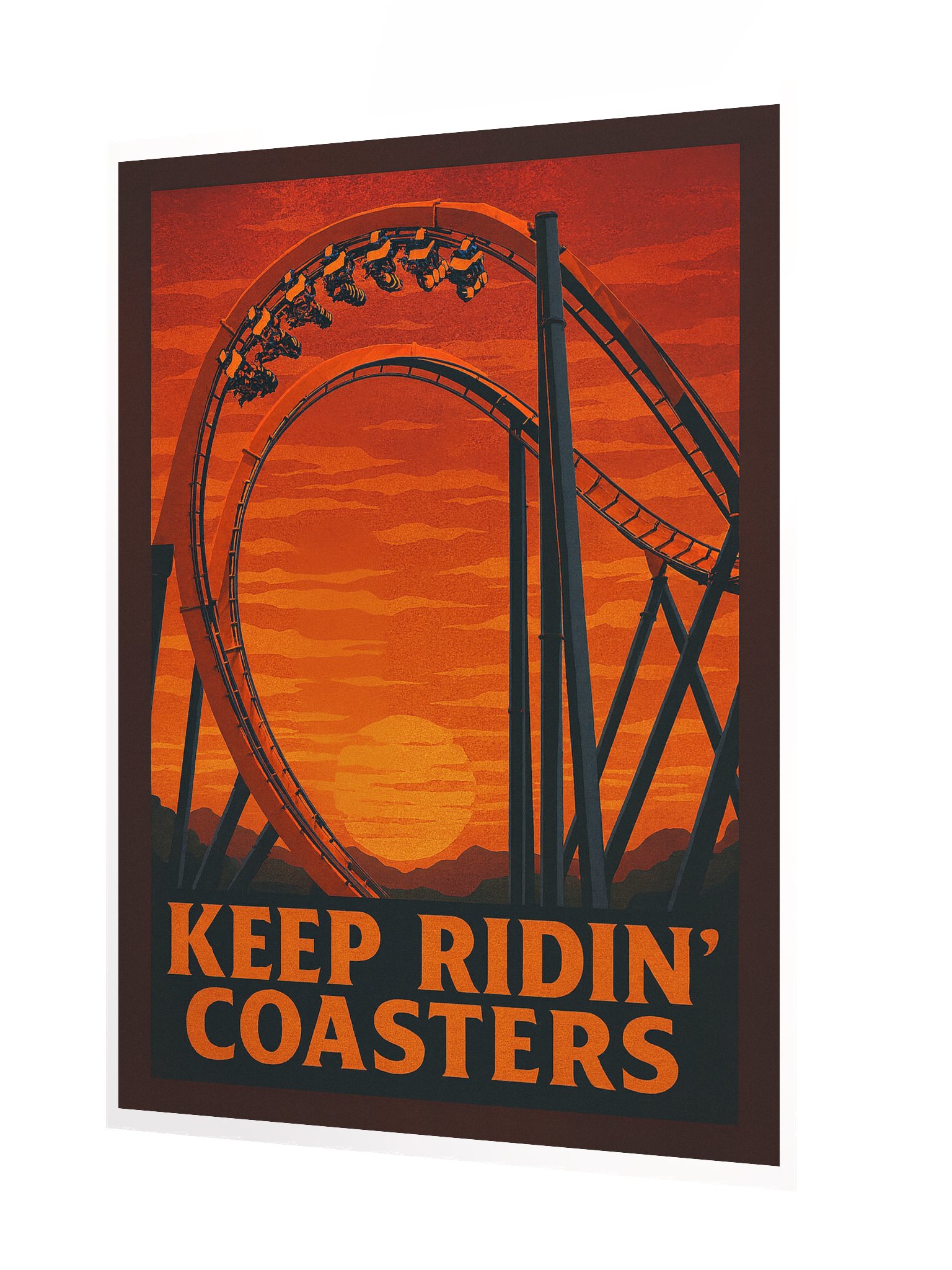 Keep Ridin' Coasters Cobra Roll 18x24" Poster product image (2)