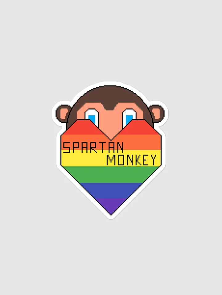 Spartan Monkey Logo Sticker product image (1)
