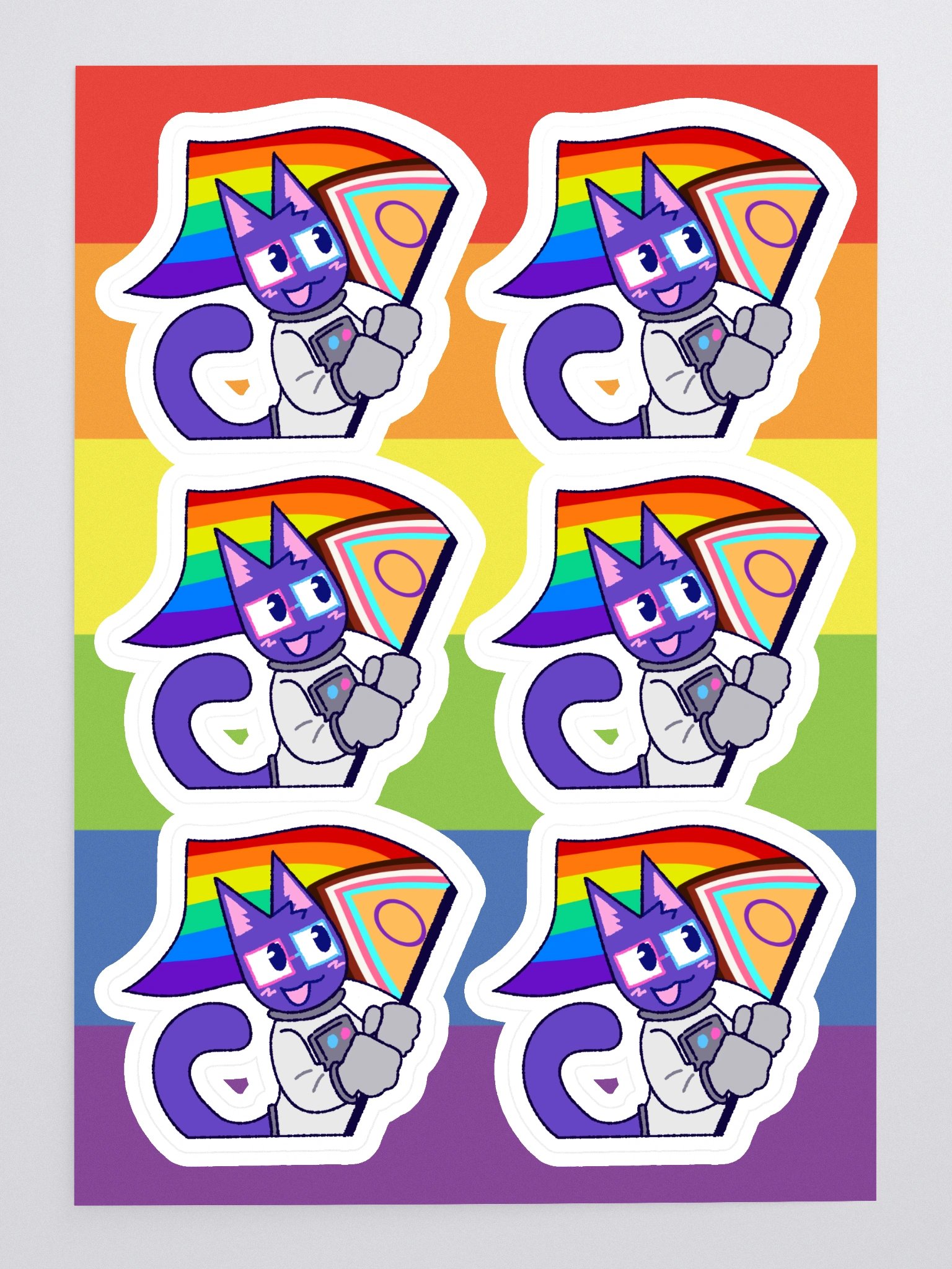 LGBTQIA+ pride kaykay sticker sheet product image (3)