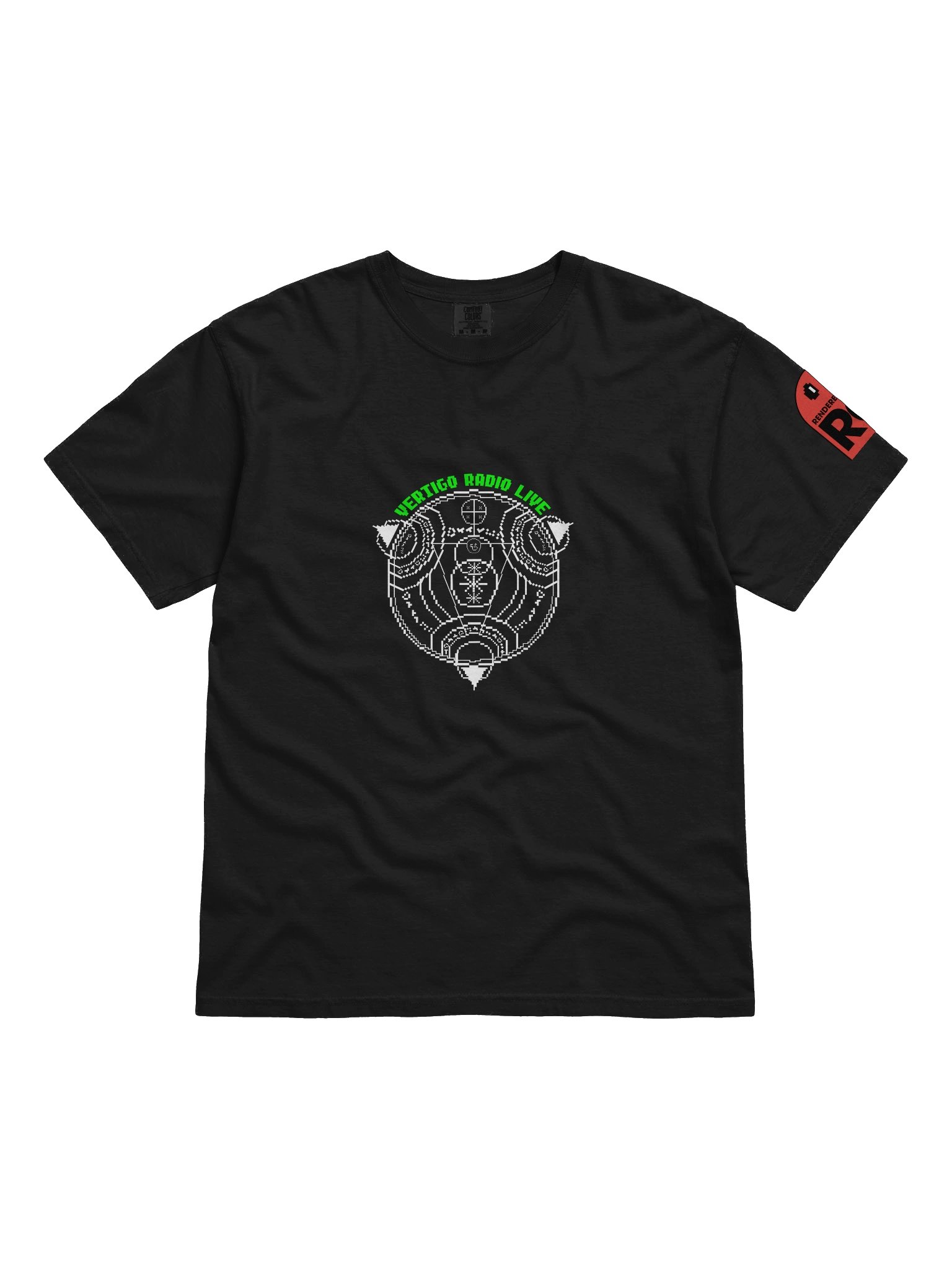 Vertigo Radio Live T-Shirt: Pixel Green product image (4)