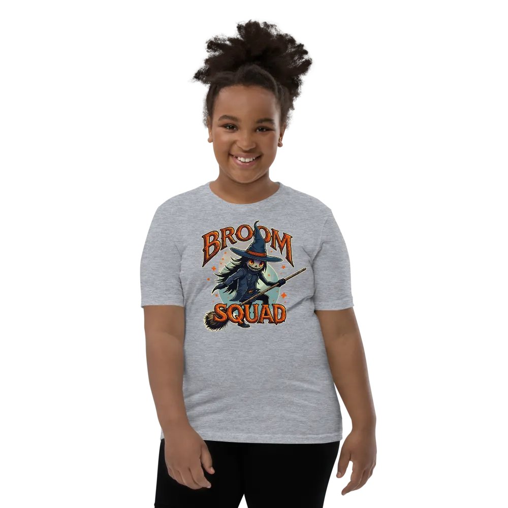 Witchy Broom Squad Youth Tee product image (10)